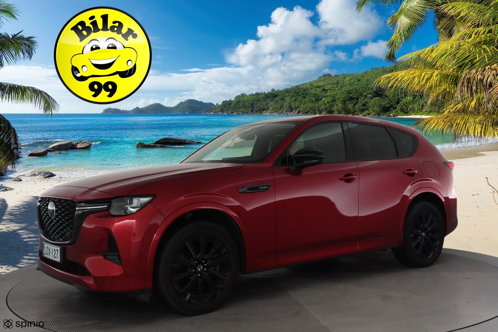 Mazda CX-60 2023 2.5 PHEV 8AT AWD Homura Comfort, Driver Assistance * ACC / HUD / Muistipenkki / P.kamera / Ilmastoidut nahat / Navi * - 1.Om Suomi-auto / Akku kuntotarkastettu SoH 94% / Kahdet renkaat aluvanteilla / Merkkihuollettu / Juuri huollettu!