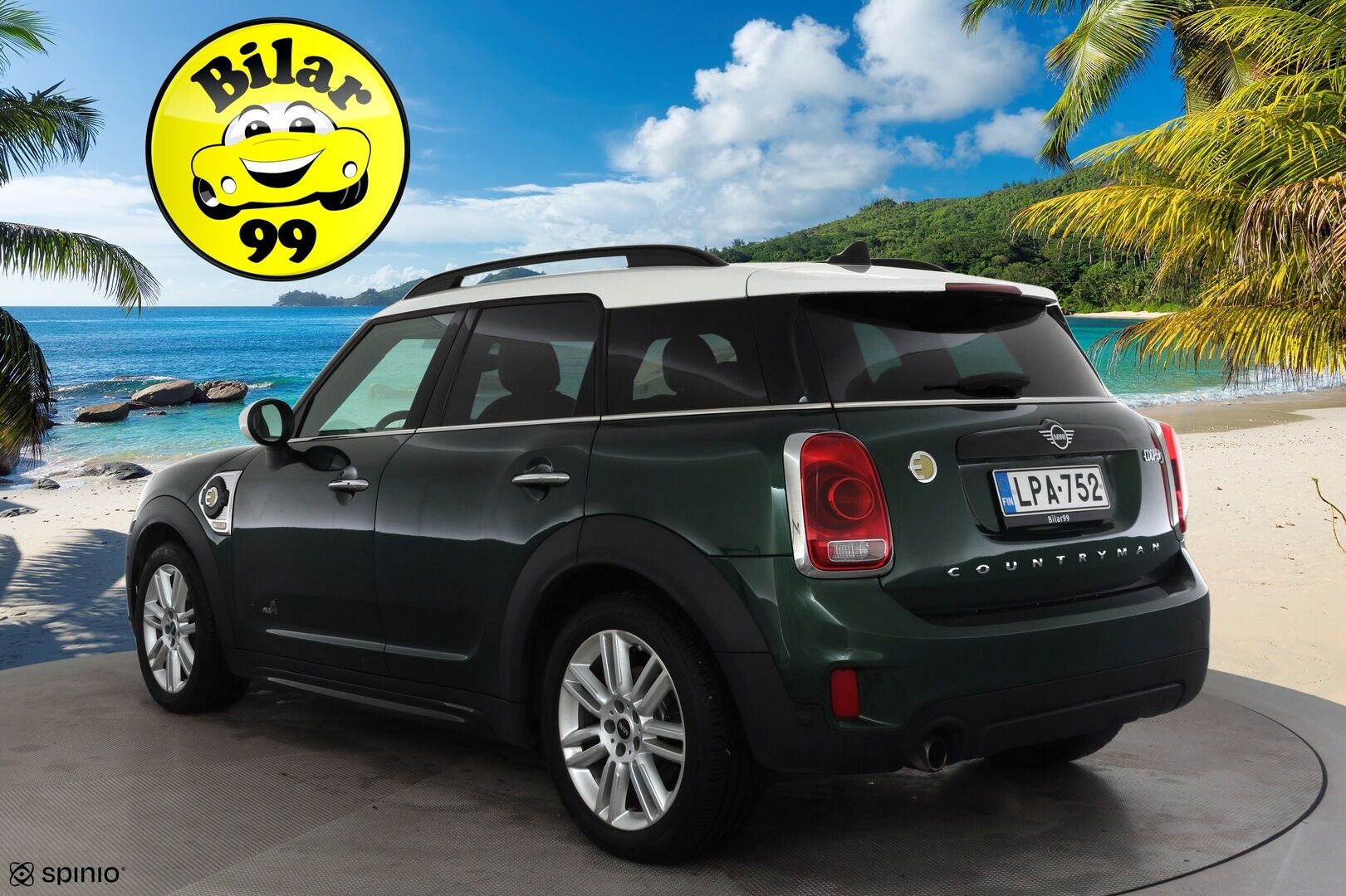 Mini Countryman 2019 Cooper S ALL4 A * Vakkari / P.tutkat / LED / Navi / Sporttipenkit / Vaaleat nahat / Comfort Access * - Kahdet renkaat aluvanteilla / Merkkihuollettu - Osta nyt, maksa vasta ensi vuonna