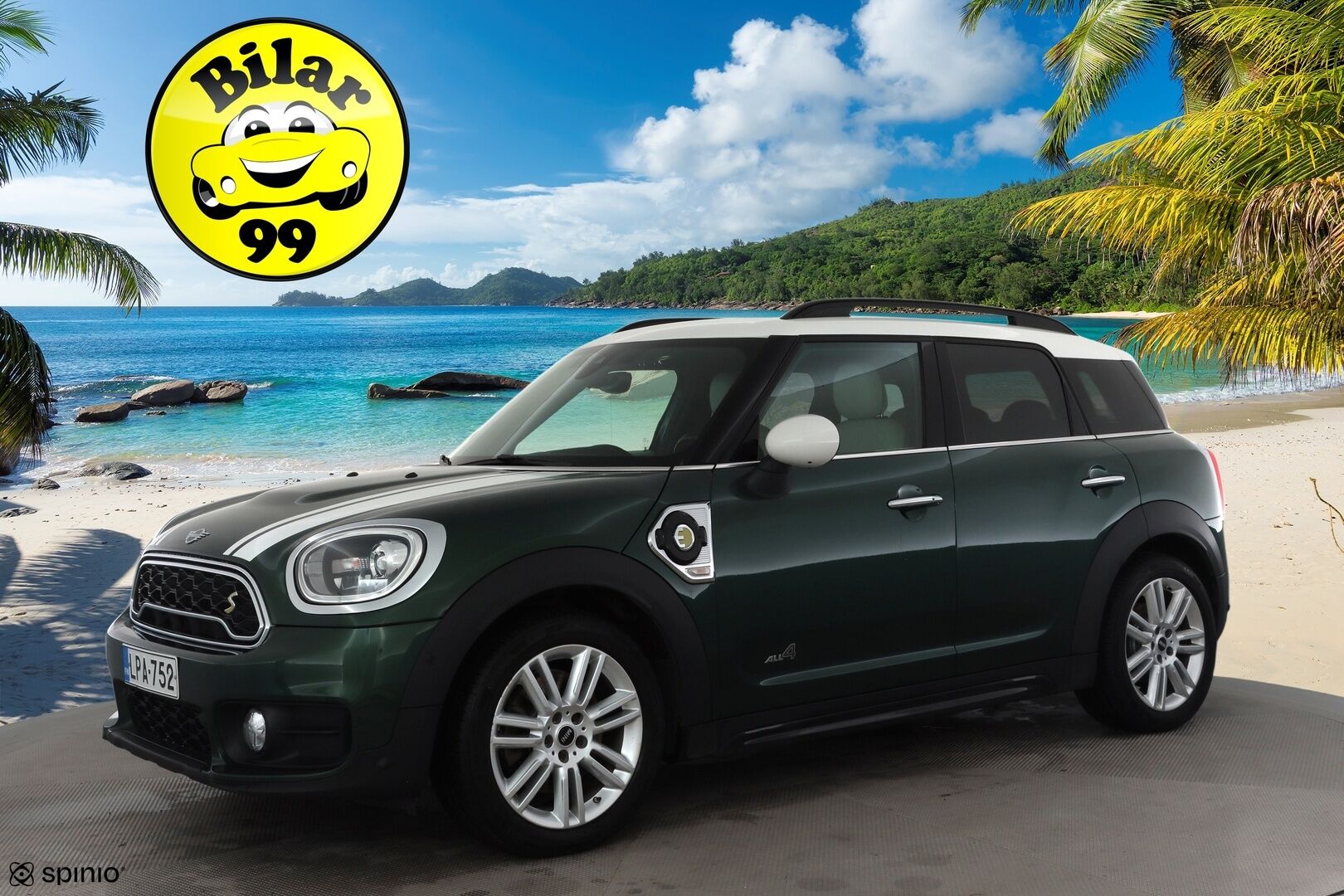 Mini Countryman 2019 Cooper S ALL4 A * Vakkari / P.tutkat / LED / Navi / Sporttipenkit / Vaaleat nahat / Comfort Access * - Kahdet renkaat aluvanteilla / Merkkihuollettu - Osta nyt, maksa vasta ensi vuonna