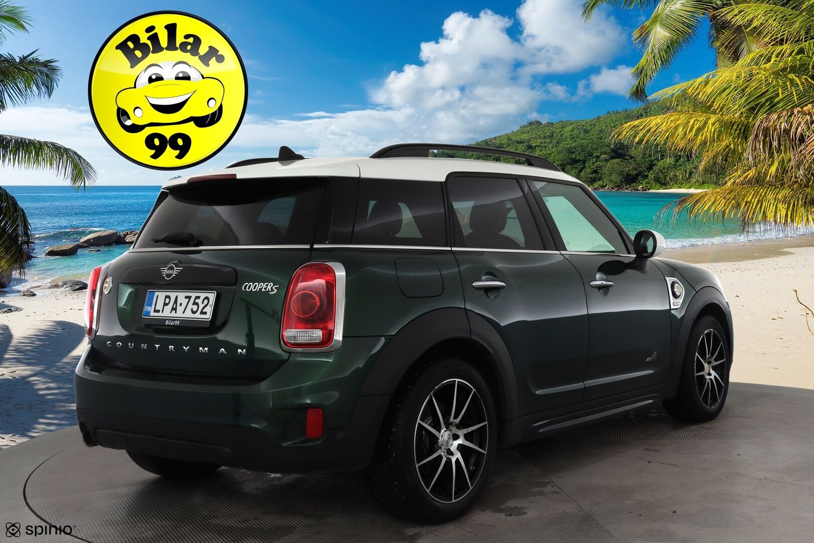 Mini Countryman 2019 Cooper S ALL4 A * Vakkari / P.tutkat / LED / Navi / Sporttipenkit / Vaaleat nahat / Comfort Access * - Kahdet renkaat aluvanteilla / Merkkihuollettu - Osta nyt, maksa vasta ensi vuonna
