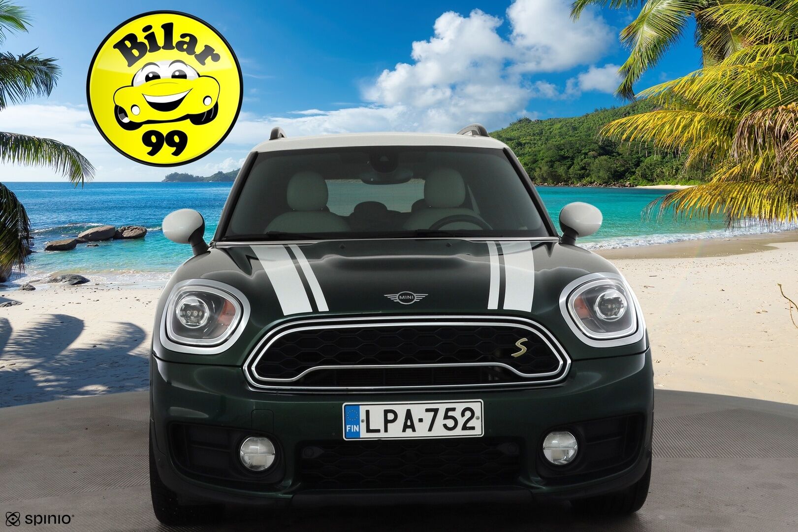 Mini Countryman 2019 Cooper S ALL4 A * Vakkari / P.tutkat / LED / Navi / Sporttipenkit / Vaaleat nahat / Comfort Access * - Kahdet renkaat aluvanteilla / Merkkihuollettu - Osta nyt, maksa vasta ensi vuonna