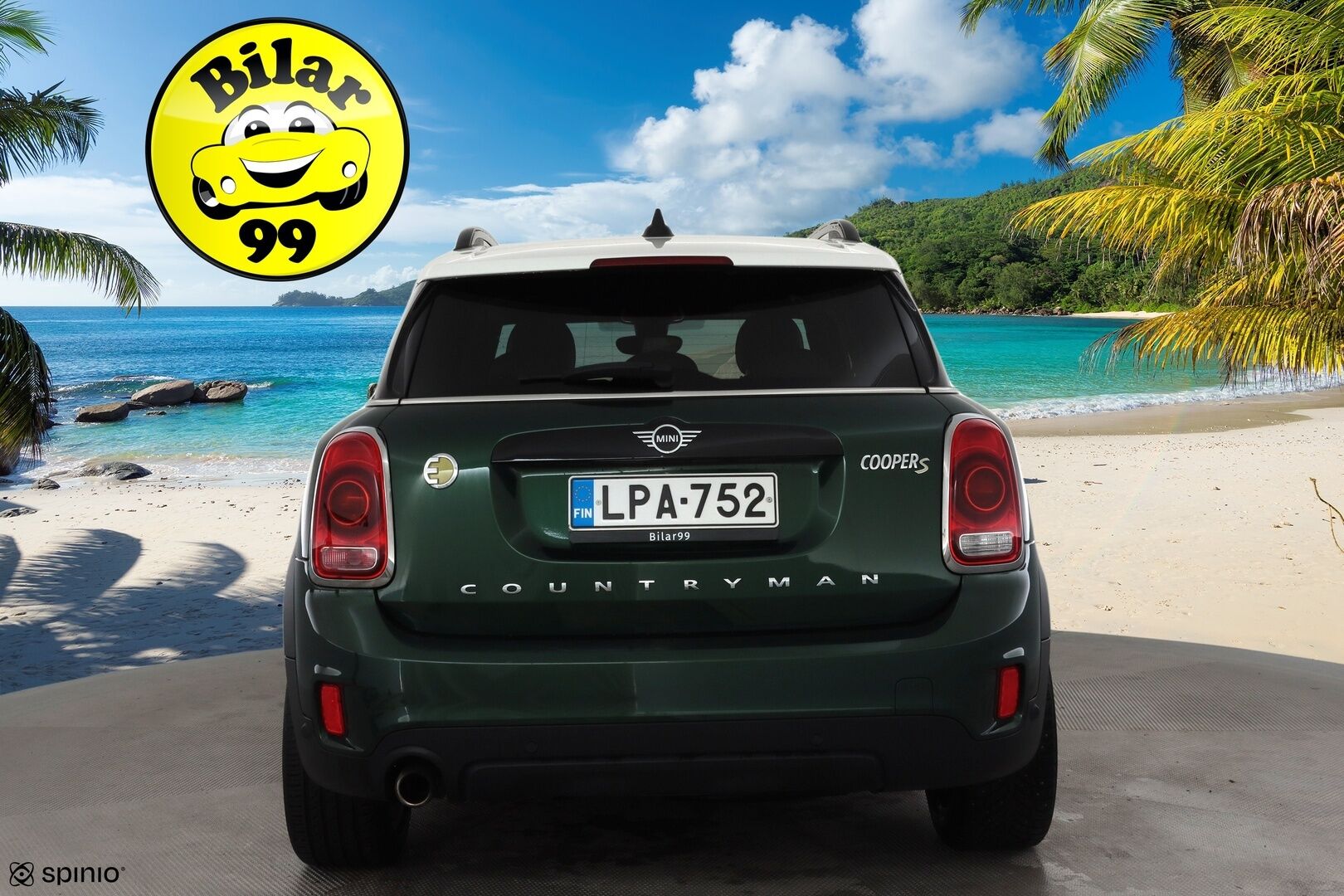 Mini Countryman 2019 Cooper S ALL4 A * Vakkari / P.tutkat / LED / Navi / Sporttipenkit / Vaaleat nahat / Comfort Access * - Kahdet renkaat aluvanteilla / Merkkihuollettu - Osta nyt, maksa vasta ensi vuonna