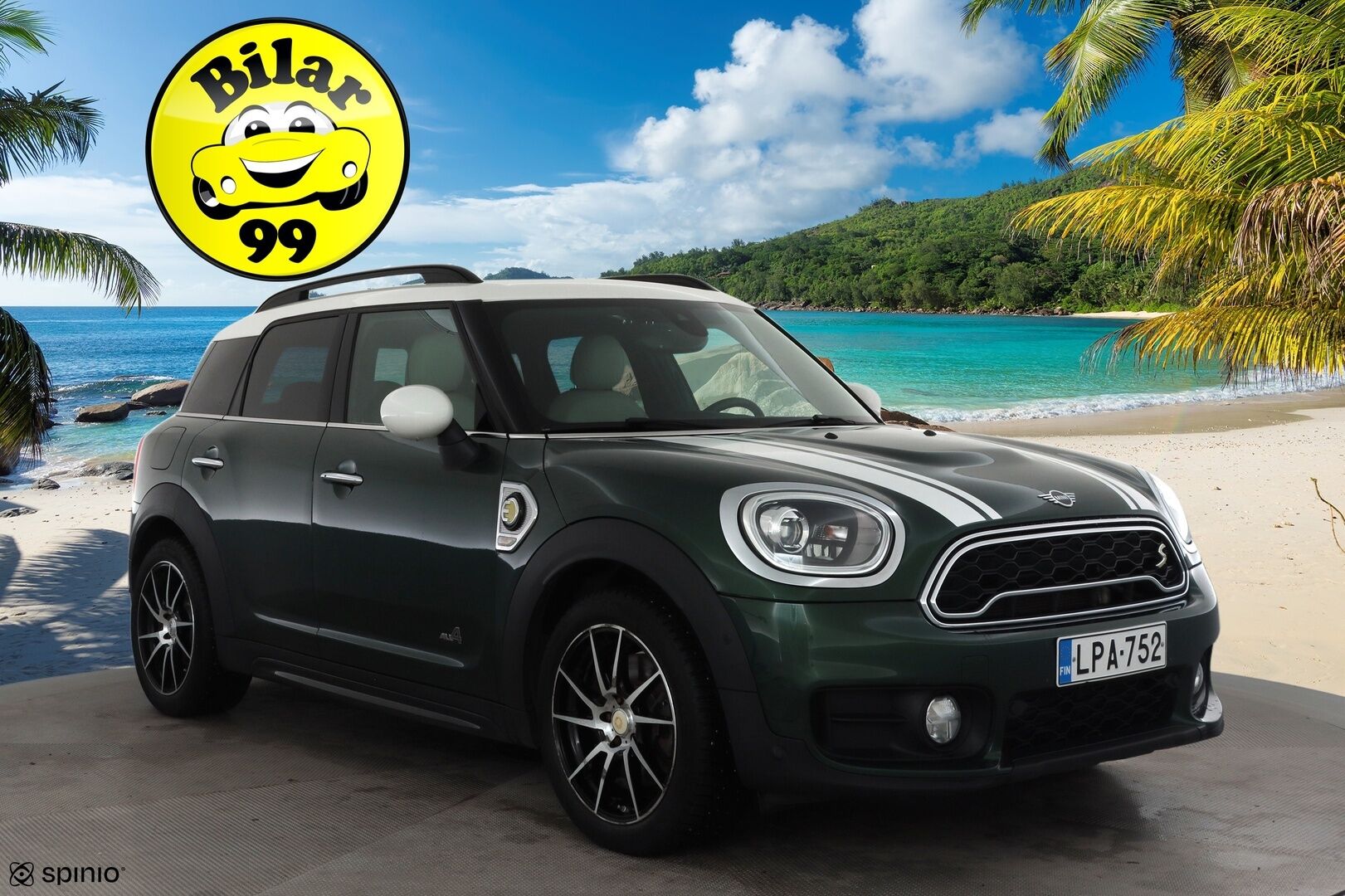 Mini Countryman 2019 Cooper S ALL4 A * Vakkari / P.tutkat / LED / Navi / Sporttipenkit / Vaaleat nahat / Comfort Access * - Kahdet renkaat aluvanteilla / Merkkihuollettu - Osta nyt, maksa vasta ensi vuonna