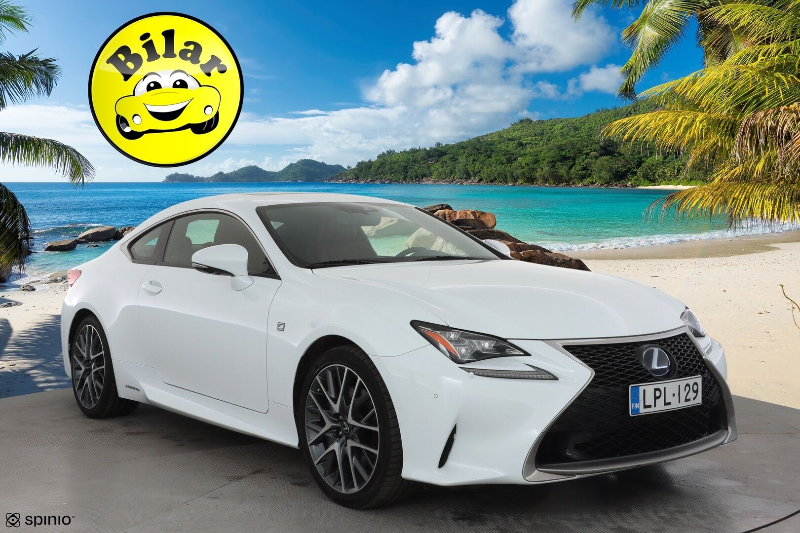 Lexus RC 2016 300h Hybrid A F Sport - | ACC | Mark Levinson | Punaiset ilmastoidut nahat | Kattoluukku | Muistipenkki | LED | P.kamera | Keyless | BSM | 2x renkaat aluin | Huoltokirja |