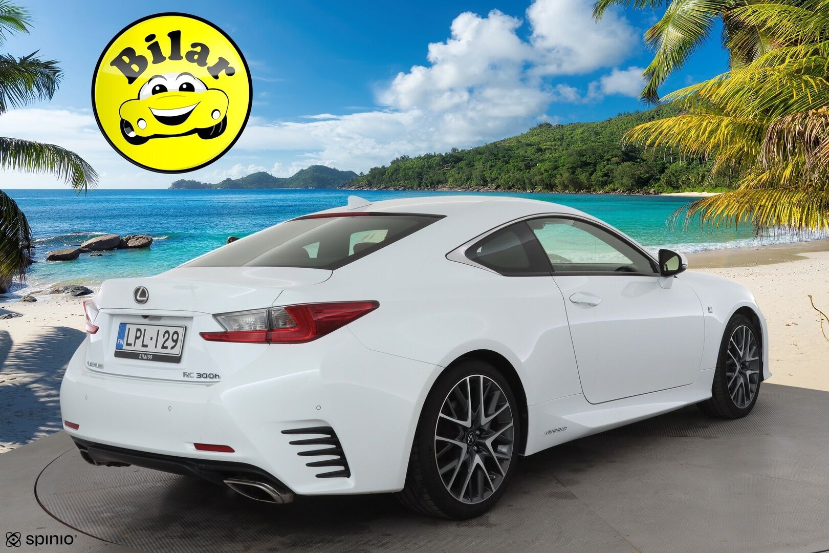 Lexus RC 2016 300h Hybrid A F Sport - | ACC | Mark Levinson | Punaiset ilmastoidut nahat | Kattoluukku | Muistipenkki | LED | P.kamera | Keyless | BSM | 2x renkaat aluin | Huoltokirja |