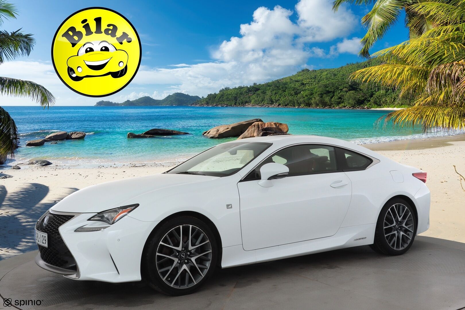 Lexus RC 2016 300h Hybrid A F Sport - | ACC | Mark Levinson | Punaiset ilmastoidut nahat | Kattoluukku | Muistipenkki | LED | P.kamera | Keyless | BSM | 2x renkaat aluin | Huoltokirja |