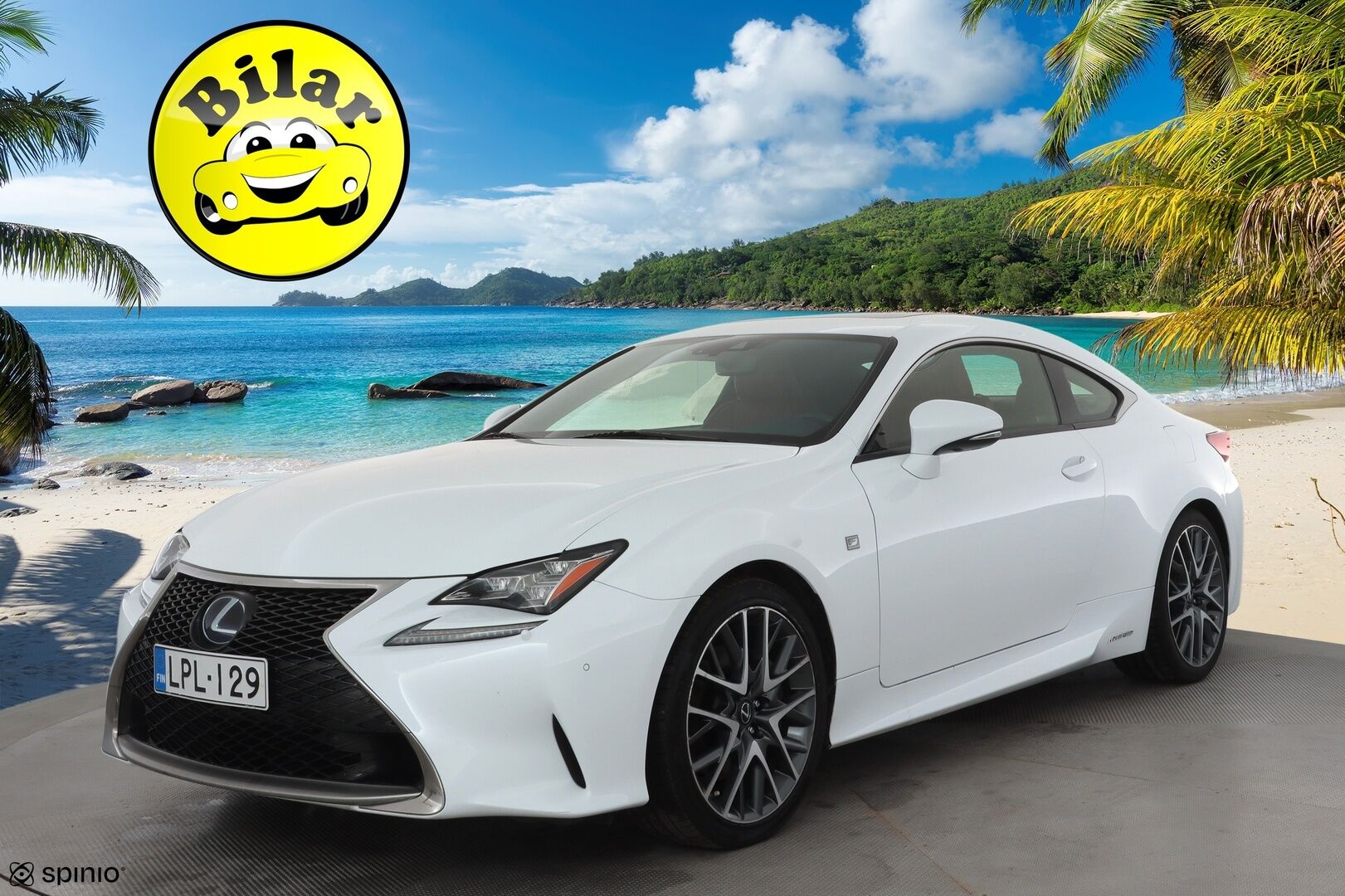 Lexus RC 2016 300h Hybrid A F Sport - | ACC | Mark Levinson | Punaiset ilmastoidut nahat | Kattoluukku | Muistipenkki | LED | P.kamera | Keyless | BSM | 2x renkaat aluin | Huoltokirja |