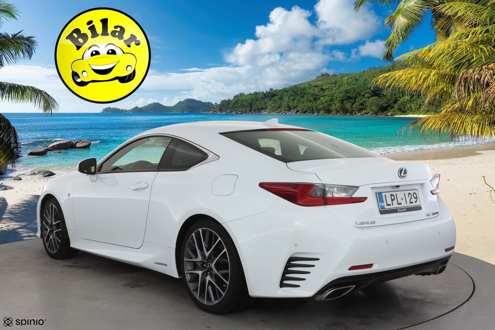 Lexus RC 2016 300h Hybrid A F Sport - | ACC | Mark Levinson | Punaiset ilmastoidut nahat | Kattoluukku | Muistipenkki | LED | P.kamera | Keyless | BSM | 2x renkaat aluin | Huoltokirja |