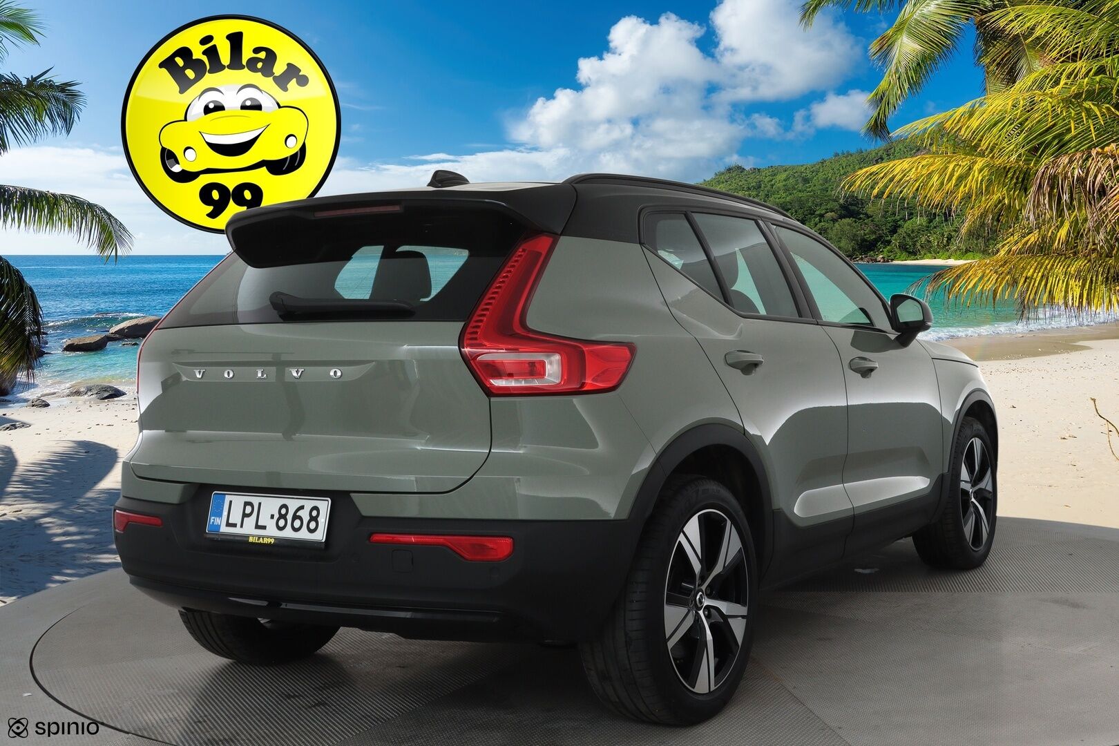 Volvo XC40 2021 P8 AWD R-Design aut **Lämpöpumppu / ACC / LED / Sporttipenkki Muistilla / P.kamera / Navi / Kaistavahti / KeylessGO** - 3,99 % KORKOTARJOUS TÄHÄN AUTOON 14.9. ASTI! - 1-om Suomi-auto / 2x Latauskaapelit / Kahdet Renkaat / Merkkihuollettu! / Akkutarkastettu kunto 94,7%