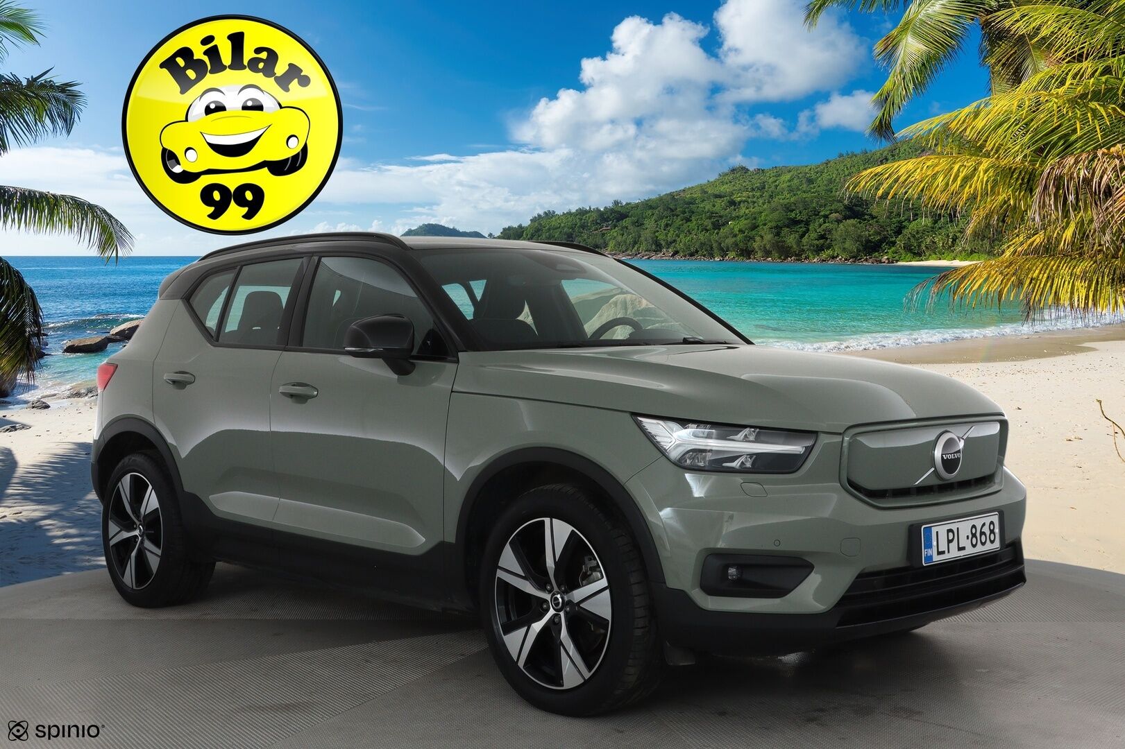 Volvo XC40 2021 P8 AWD R-Design aut **Lämpöpumppu / ACC / LED / Sporttipenkki Muistilla / P.kamera / Navi / Kaistavahti / KeylessGO** - 3,99 % KORKOTARJOUS TÄHÄN AUTOON 14.9. ASTI! - 1-om Suomi-auto / 2x Latauskaapelit / Kahdet Renkaat / Merkkihuollettu! / Akkutarkastettu kunto 94,7%