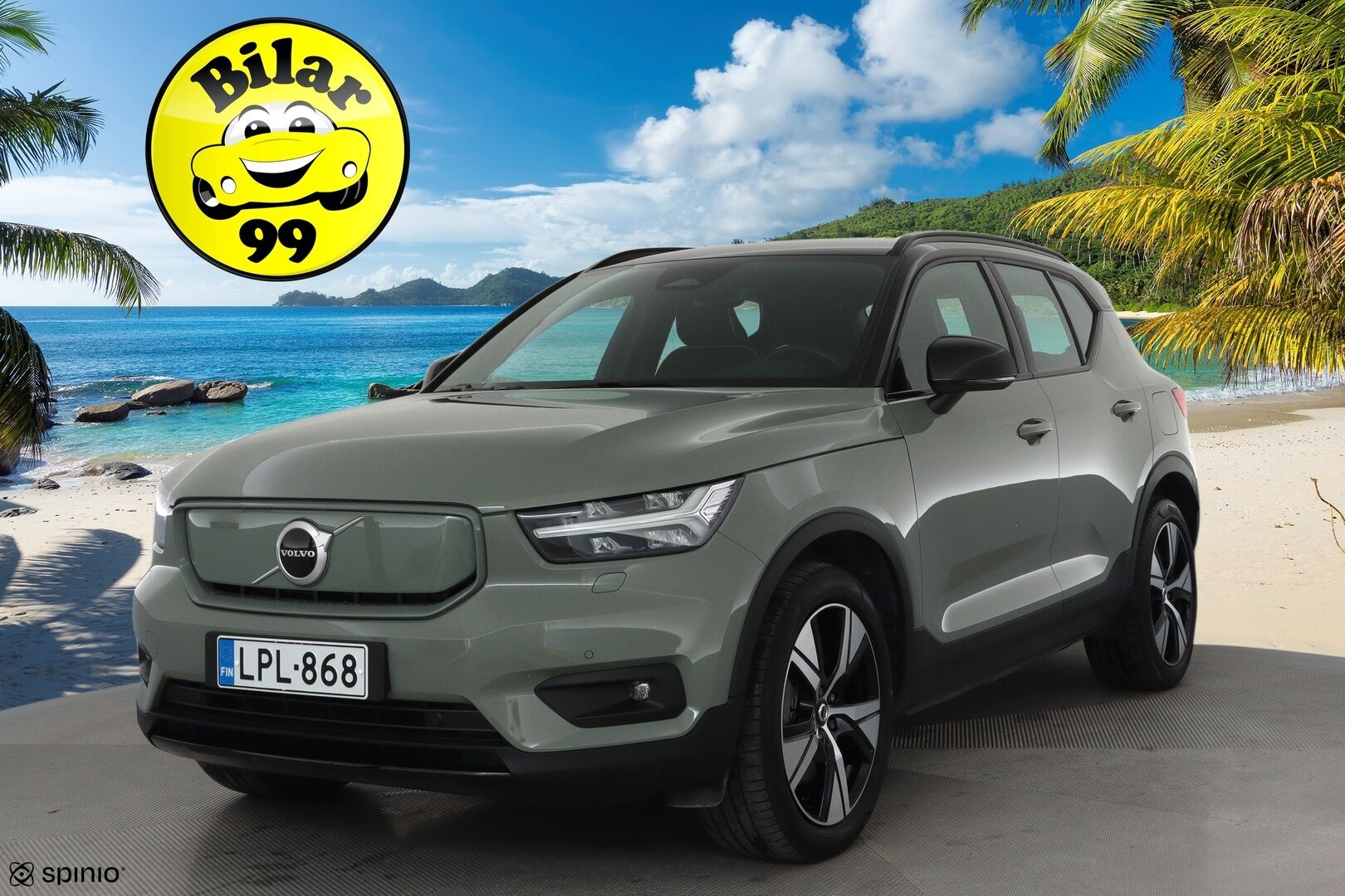Volvo XC40 2021 P8 AWD R-Design aut **Lämpöpumppu / ACC / LED / Sporttipenkki Muistilla / P.kamera / Navi / Kaistavahti / KeylessGO** - 1-om Suomi-auto / 2x Latauskaapelit / Kahdet Renkaat / Merkkihuollettu! / Akkutarkastettu kunto 94,7% - HULLUT JOULUT KORKOTARJOUS 2,49% 