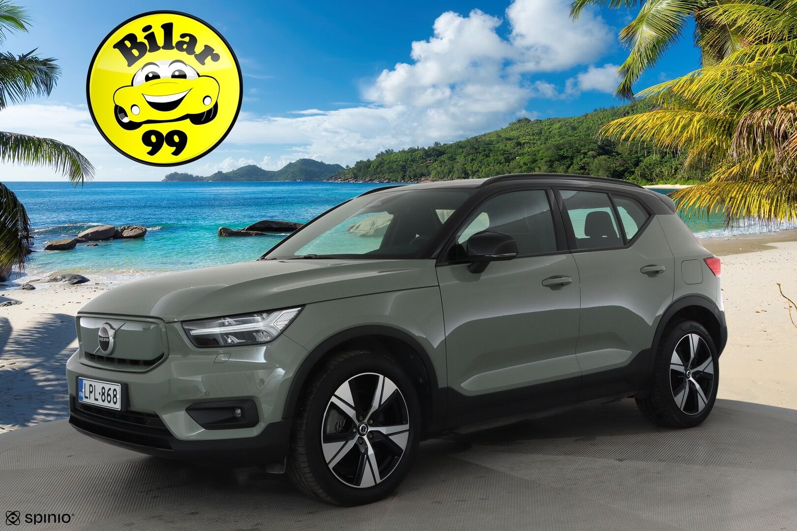 Volvo XC40 2021 P8 AWD R-Design aut **Lämpöpumppu / ACC / LED / Sporttipenkki Muistilla / P.kamera / Navi / Kaistavahti / KeylessGO** - 3,99 % KORKOTARJOUS TÄHÄN AUTOON 14.9. ASTI! - 1-om Suomi-auto / 2x Latauskaapelit / Kahdet Renkaat / Merkkihuollettu! / Akkutarkastettu kunto 94,7%