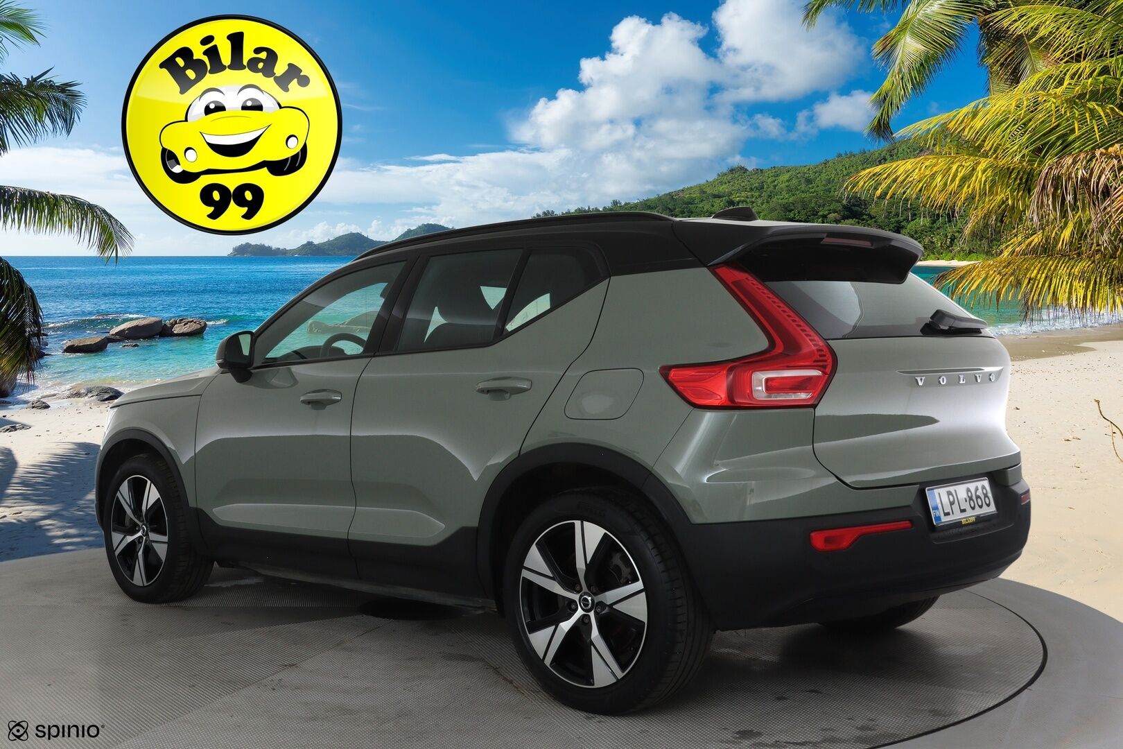 Volvo XC40 2021 P8 AWD R-Design aut **Lämpöpumppu / ACC / LED / Sporttipenkki Muistilla / P.kamera / Navi / Kaistavahti / KeylessGO** - 3,99 % KORKOTARJOUS TÄHÄN AUTOON 14.9. ASTI! - 1-om Suomi-auto / 2x Latauskaapelit / Kahdet Renkaat / Merkkihuollettu! / Akkutarkastettu kunto 94,7%