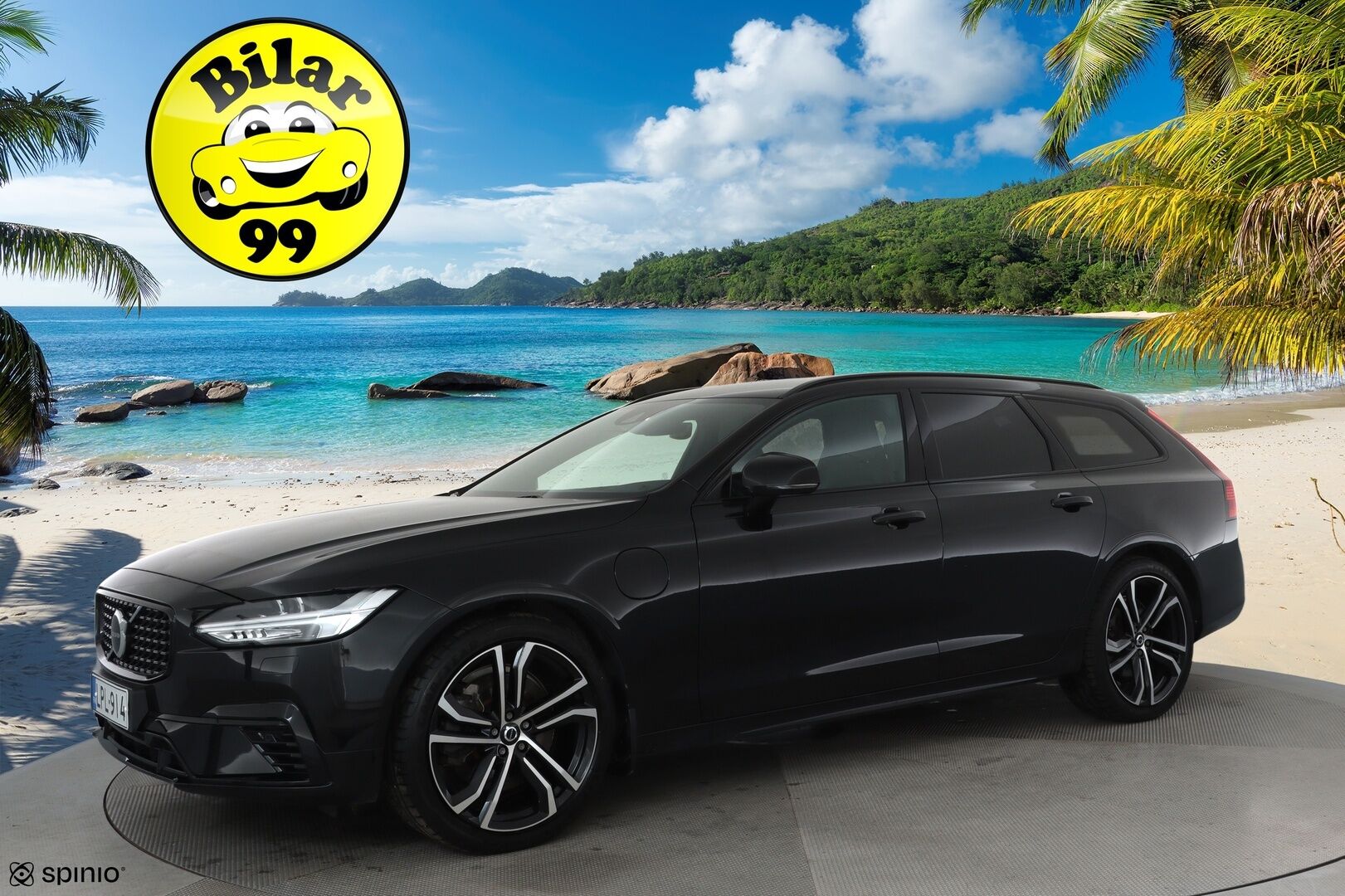 Volvo V90 2021 T6 TwE AWD R-Design aut **Adapt.vakkari / H&K / Webasto / Koukku / P.kamera / Muistipenkit / Full LED / Navi** - 3,99 % KORKOTARJOUS TÄHÄN AUTOON - 1.Om Suomi-auto / Merkkihuollettu / Kahdet renkaat aluvanteilla / Sporttipenkit / Nahka-Alcantara / BLIS