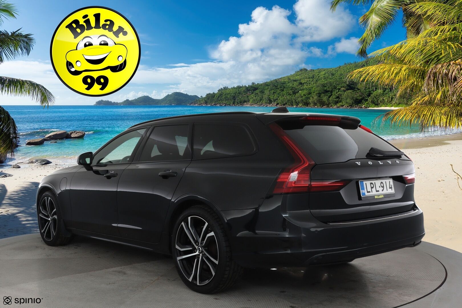 Volvo V90 2021 T6 TwE AWD R-Design aut **Adapt.vakkari / H&K / Webasto / Koukku / P.kamera / Muistipenkit / Full LED / Navi** - 3,99 % KORKOTARJOUS TÄHÄN AUTOON - 1.Om Suomi-auto / Merkkihuollettu / Kahdet renkaat aluvanteilla / Sporttipenkit / Nahka-Alcantara / BLIS