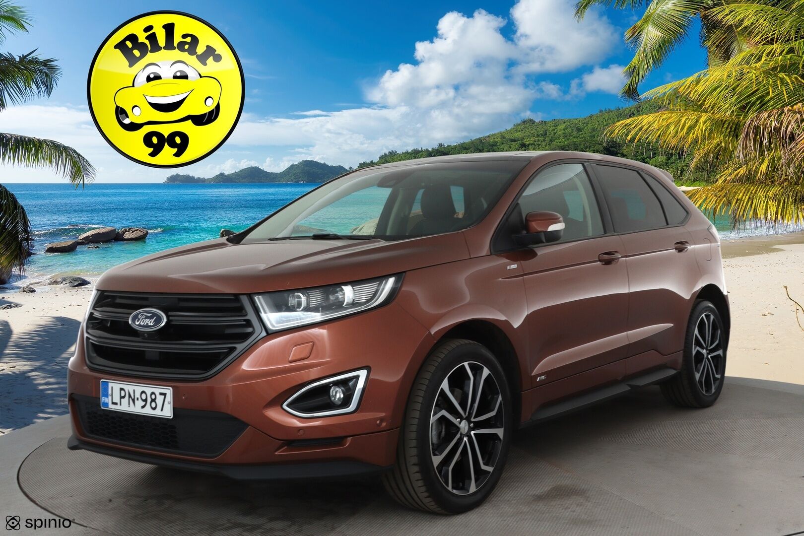 Ford Edge 2017 2.0 TDCi 210 hv AWD ST-Line **Adapt.vakkari / Panorama / Koukku / Muistipenkki / Keyless / Apple&Android / P.kamera**