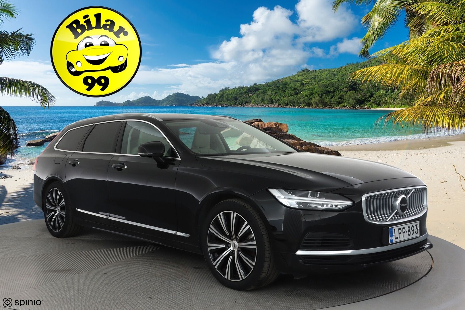 Volvo V90 2021 T8 TwE AWD Business Inscription aut **Adapt.vakkari / Muistipenkit / Webasto / Navi / Full LED / Vaaleat nahat** - FACELIFT / 1.Om Suomi-auto / Kahdet renkaat aluvanteilla / Merkkihuollettu / P.kamera / Penkinlämmittimet takana / Ratinlämmitin