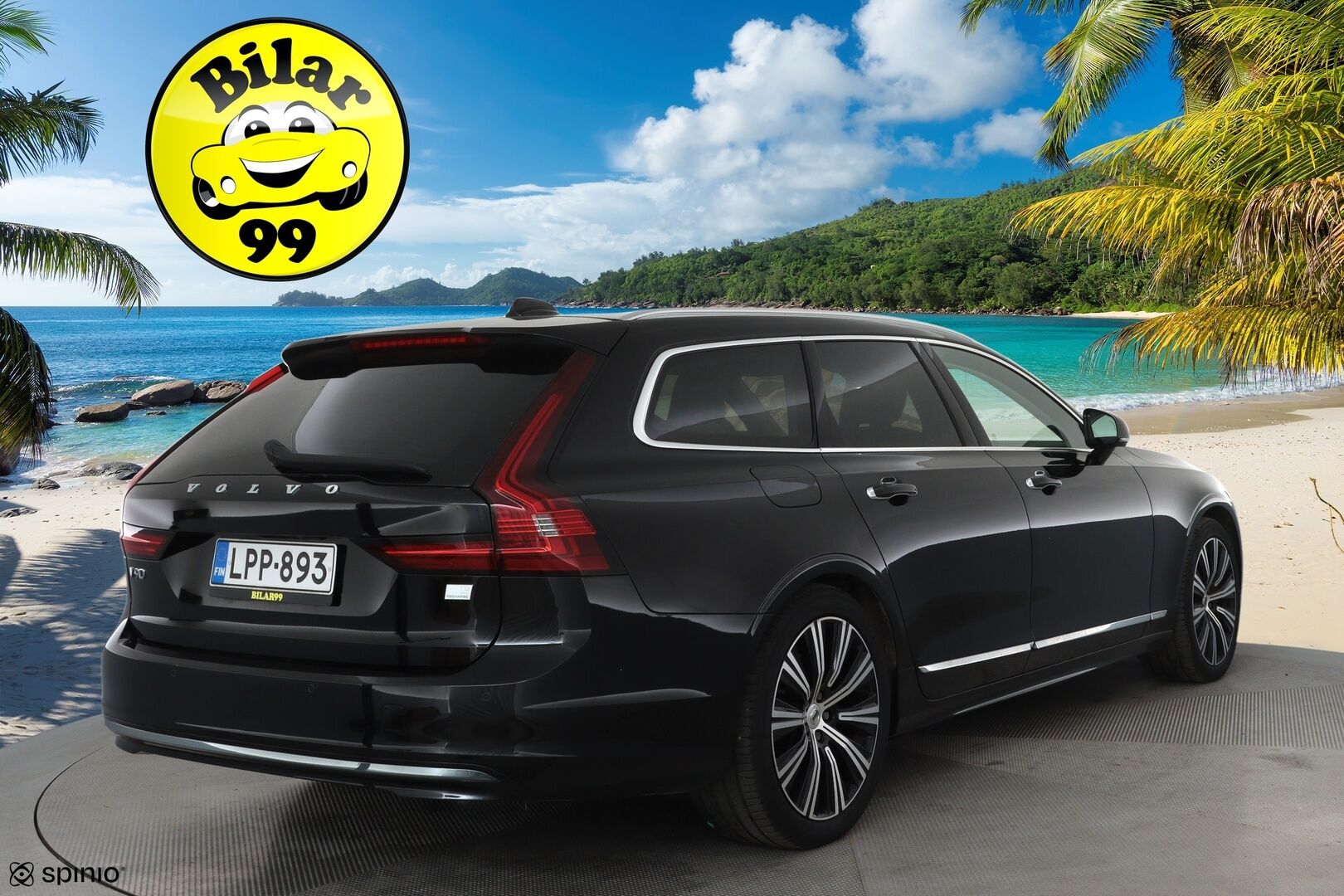 Volvo V90 2021 T8 TwE AWD Business Inscription aut **Adapt.vakkari / Muistipenkit / Webasto / Navi / Full LED / Vaaleat nahat** - FACELIFT / 1.Om Suomi-auto / Kahdet renkaat aluvanteilla / Merkkihuollettu / P.kamera / Penkinlämmittimet takana / Ratinlämmitin