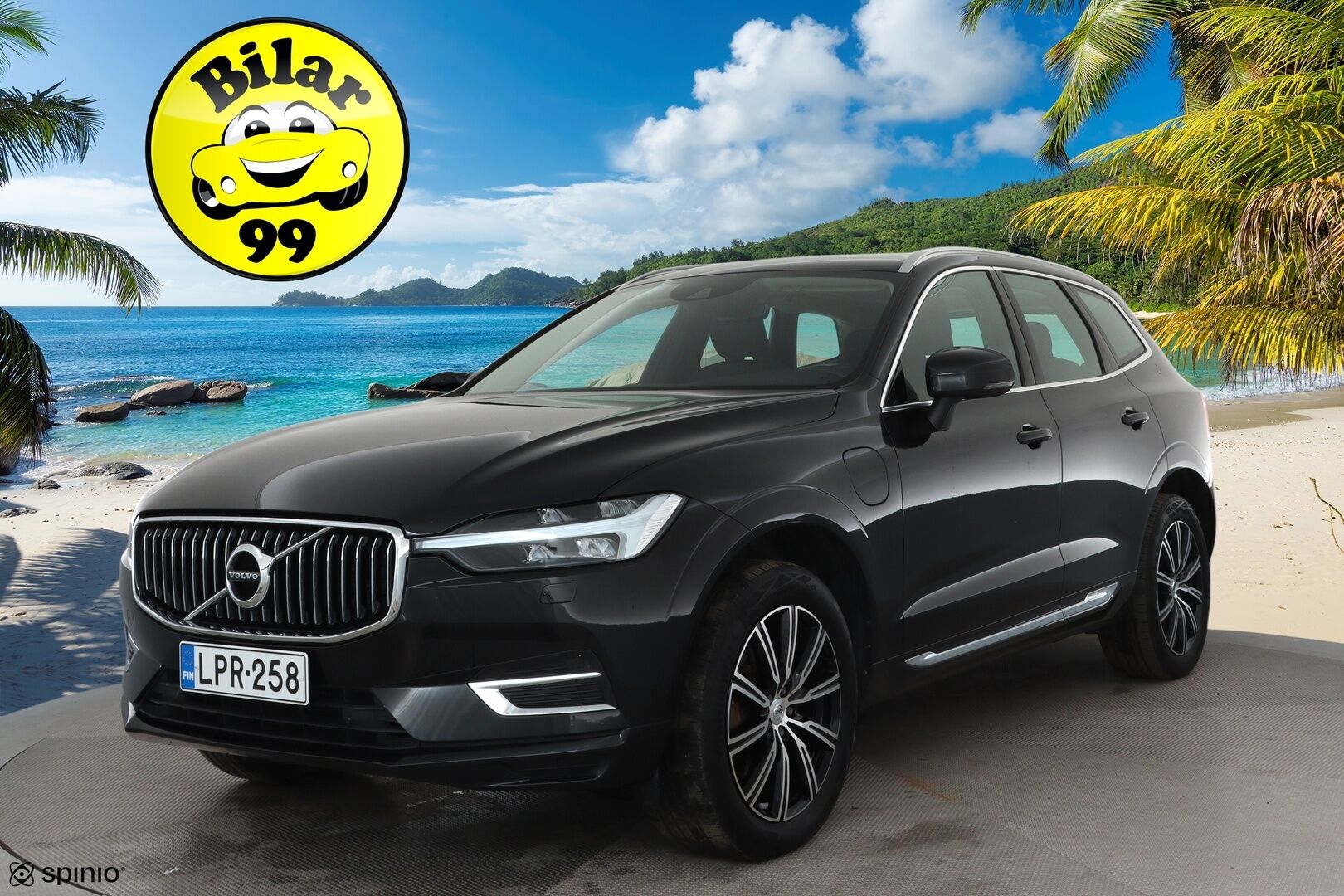 Volvo XC60 2021 T6 TwE AWD Business Inscription **Panorama / Muistipenkki / Koukku / Adapt.vakkari / P.kamera / Full LED** - 3,99 % KORKOTARJOUS TÄHÄN AUTOON - 1.om Suomi-auto / Merkkihuollettu / Kahdet renkaat aluvanteilla / Mustat nahkapenkit