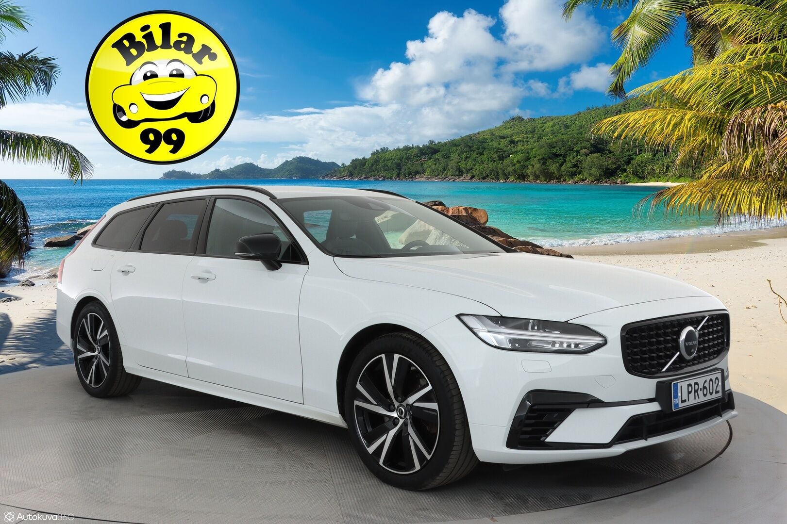 Volvo V90 2021 T6 TwE AWD Business R-Design aut **Adapt. vakkari / Pa-lämmitin / Koukku / Muistipenkit / 360 Kamera** - 3,99 % KORKOTARJOUS TÄHÄN AUTOON - 1-om. Suomi-auto / Nahkasisusta / Apple&Android / Keyless 