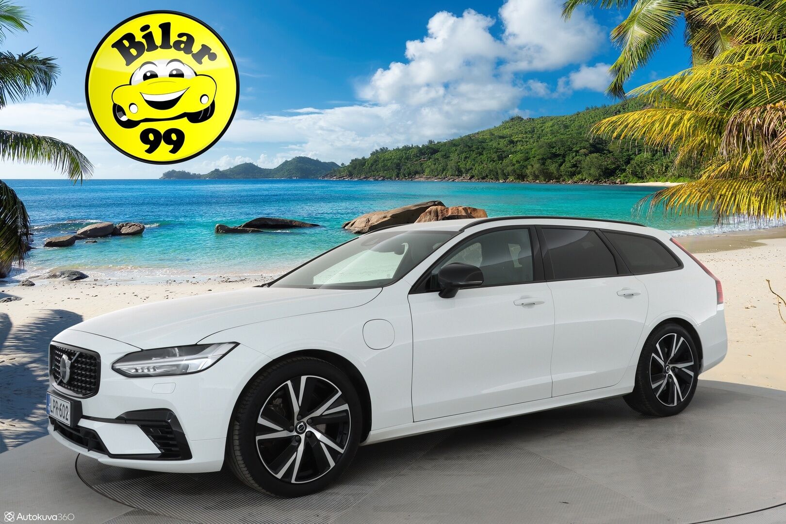 Volvo V90 2021 T6 TwE AWD Business R-Design aut **Adapt. vakkari / Pa-lämmitin / Koukku / Muistipenkit / 360 Kamera** - 3,99 % KORKOTARJOUS TÄHÄN AUTOON - 1-om. Suomi-auto / Nahkasisusta / Apple&Android / Keyless 