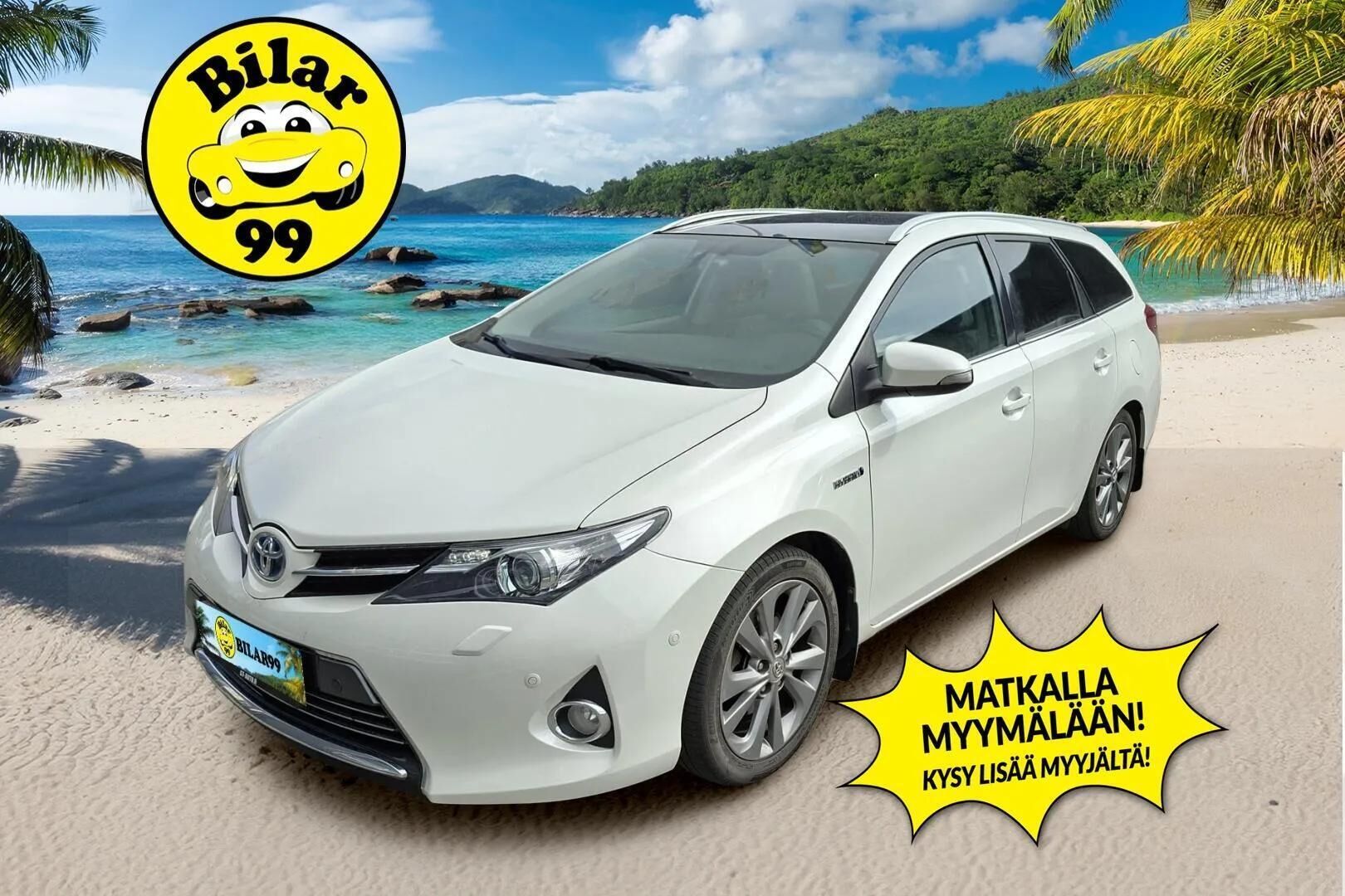 Toyota Auris 2014 Touring Sports 1,8 Hybrid Premium * Vakkari / Kamera / Panorama / Tutkat / Nahkasisusta * - Hyvät varusteet! / Myydään juuri katsastettuna / Kahdet renkaat aluvantein - HULLUT AVAJAISHULINAT KORKOTARJOUS 3,29 %