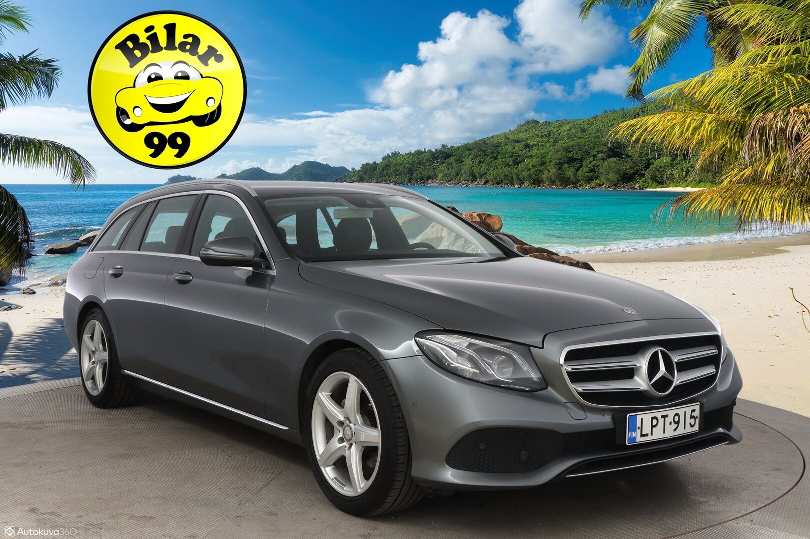 Mercedes-Benz E 2017 220 d T A Premium Business - Multibeam LED / Peruutuskamera / Vetokoukku / Puolinahkasisusta / Comand Navi / BLIS / Lohko & Sisäpistoke / Juuri tullut Tampereelle!