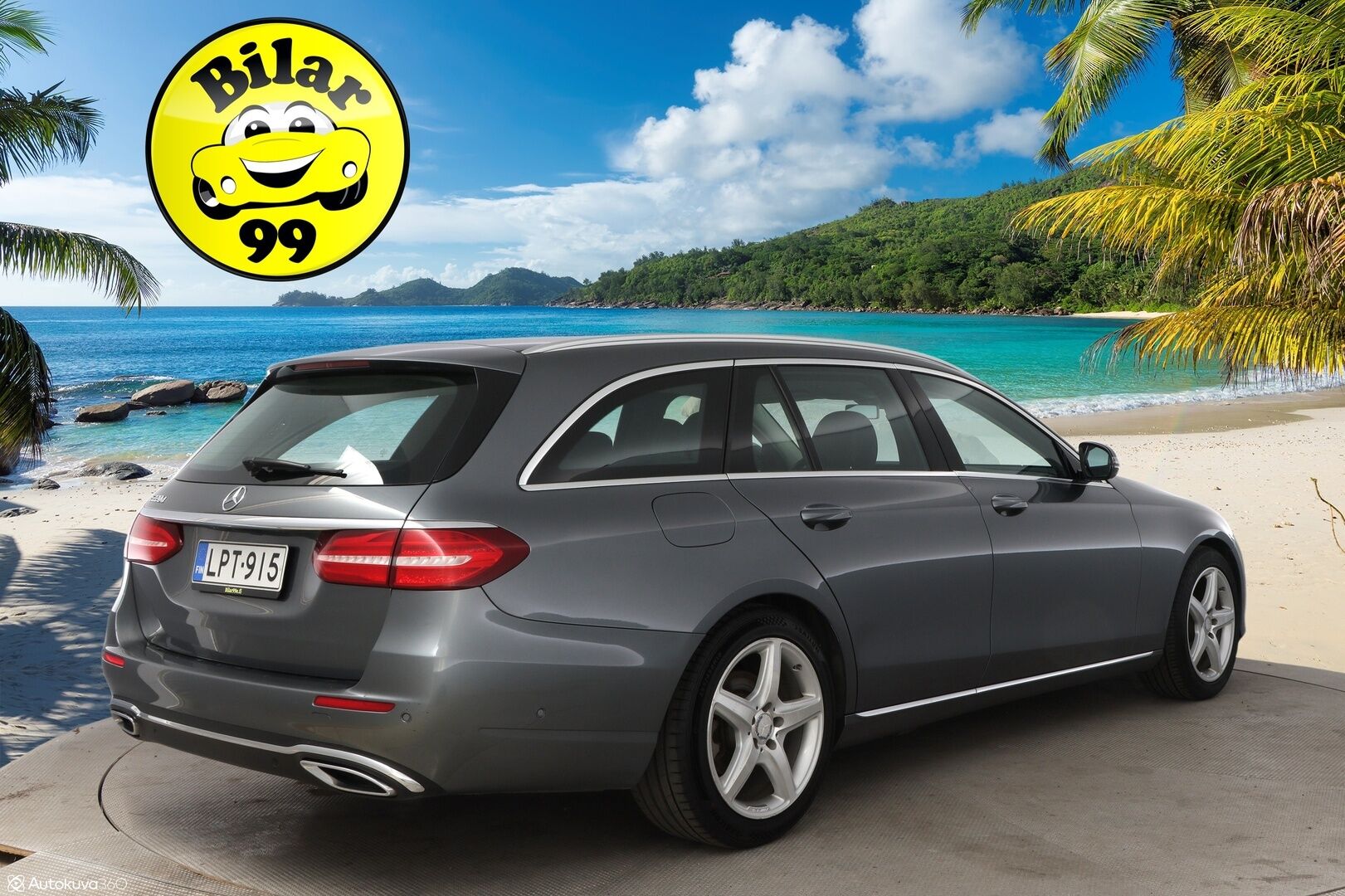 Mercedes-Benz E 2017 220 d T A Premium Business - Multibeam LED / Peruutuskamera / Vetokoukku / Puolinahkasisusta / Comand Navi / BLIS / Lohko & Sisäpistoke / Juuri tullut Tampereelle!