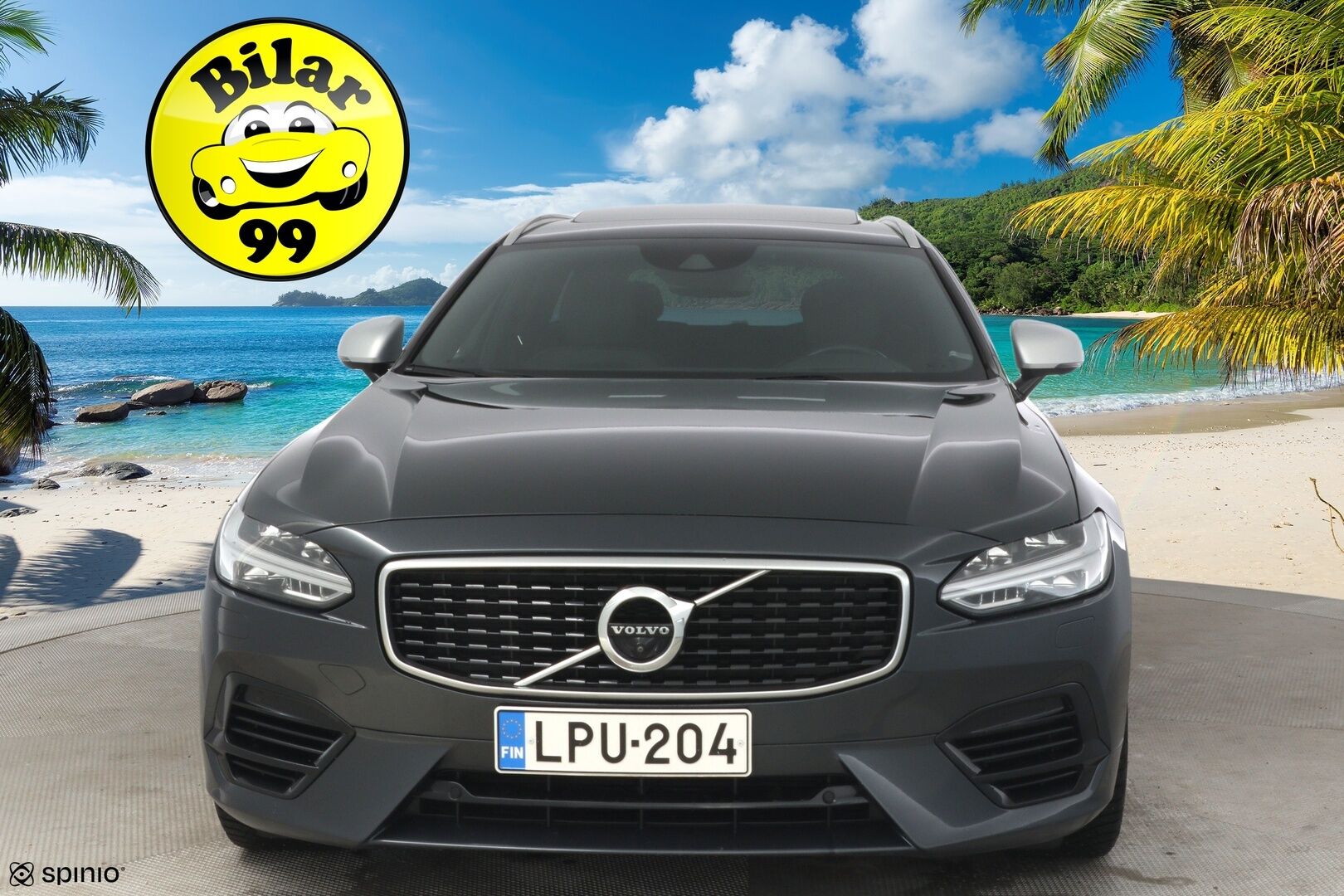 Volvo V90 2019 T8 AWD R-Design aut *Webasto / ACC / HUD / Panorama / H&K / BLIS / 360-Kamera / NAVI / Muistipenkit / Ratinlämmitin* - *Jakopää tehty / 2x renkaat / Penkinlämmittimet edessä ja takana / Törkykamoilla*