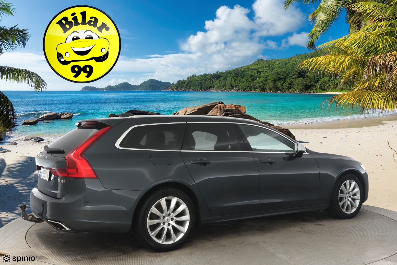 Volvo V90 2019 T8 AWD R-Design aut *Webasto / ACC / HUD / Panorama / H&K / BLIS / 360-Kamera / NAVI / Muistipenkit / Ratinlämmitin* - *Jakopää tehty / 2x renkaat / Penkinlämmittimet edessä ja takana / Törkykamoilla*