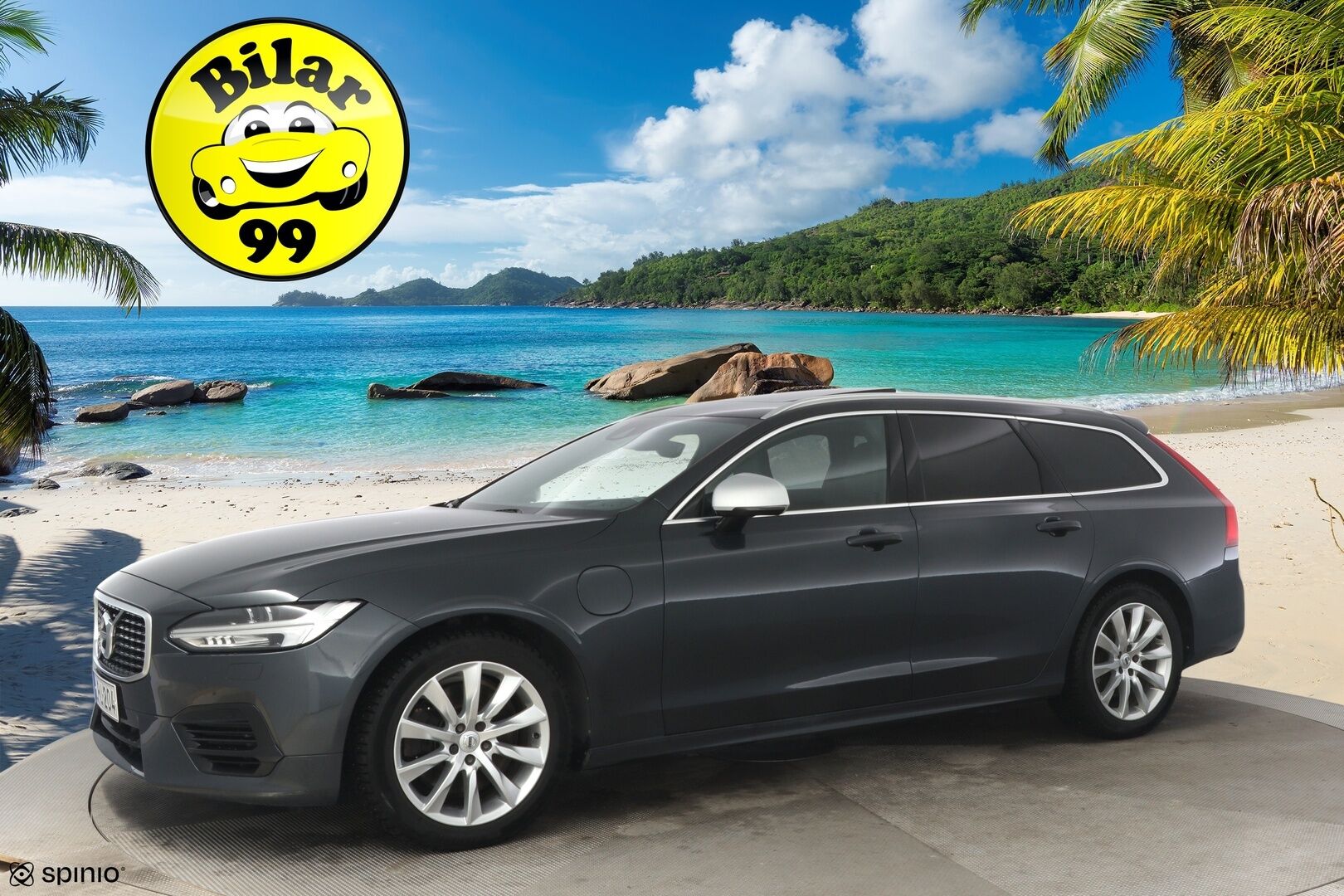 Volvo V90 2019 T8 AWD R-Design aut *Webasto / ACC / HUD / Panorama / H&K / BLIS / 360-Kamera / NAVI / Muistipenkit / Ratinlämmitin* - Jakopää tehty / 2x Renkaat / Penkinlämmittimet edessä ja takana - HULLUT AVAJAISHULINAT KORKOTARJOUS 3,29 %