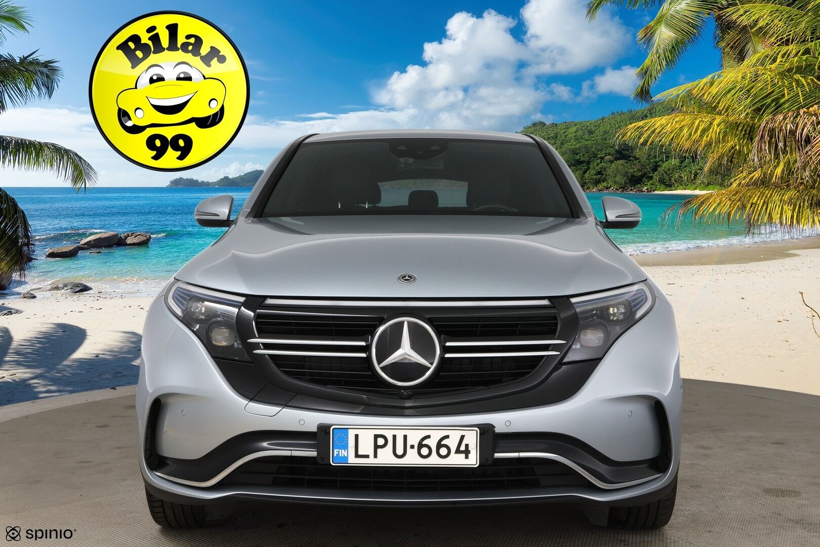 Mercedes-Benz EQC 2019 400 4Matic AMG / Distronic+ / Vetokoukku / Panorama / Lämpöpumppu / Muistipenkit / HUD / IHC+ / P-Kamera - Kattoluukku / Merkkihuollettu / Keyless / Ambient / Apple&Android