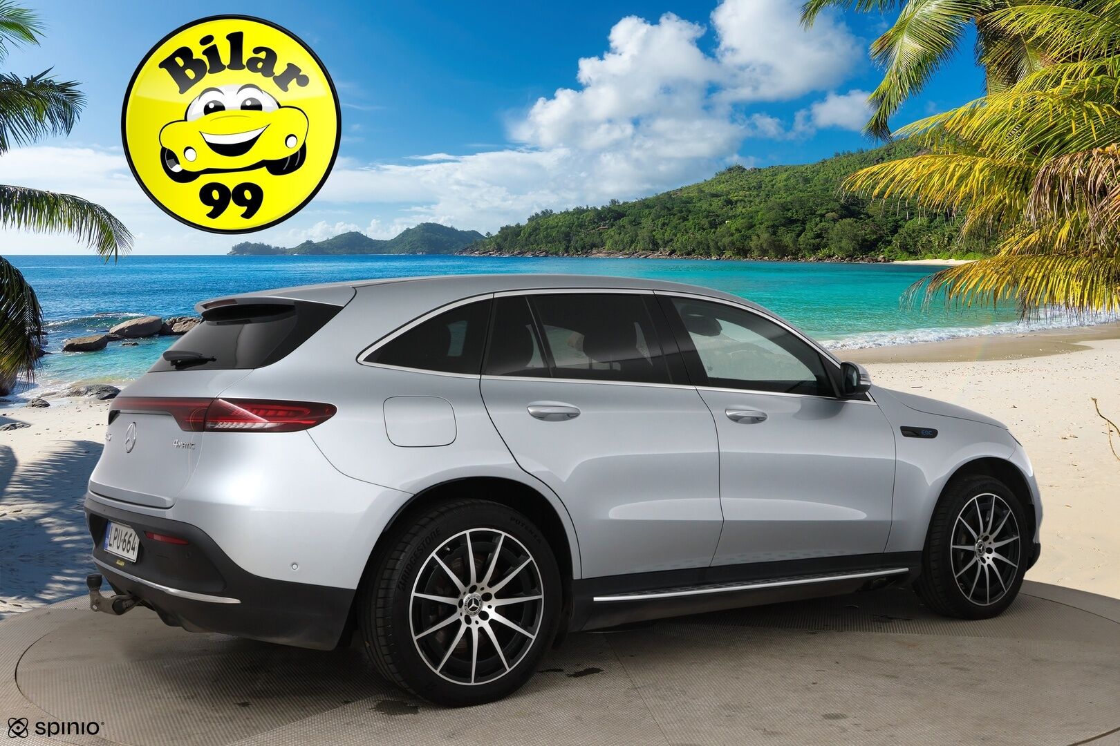Mercedes-Benz EQC 2019 400 4Matic AMG / Distronic+ / Vetokoukku / Panorama / Lämpöpumppu / Muistipenkit / HUD / IHC+ / P-Kamera - Kattoluukku / Merkkihuollettu / Keyless / Ambient / Apple&Android