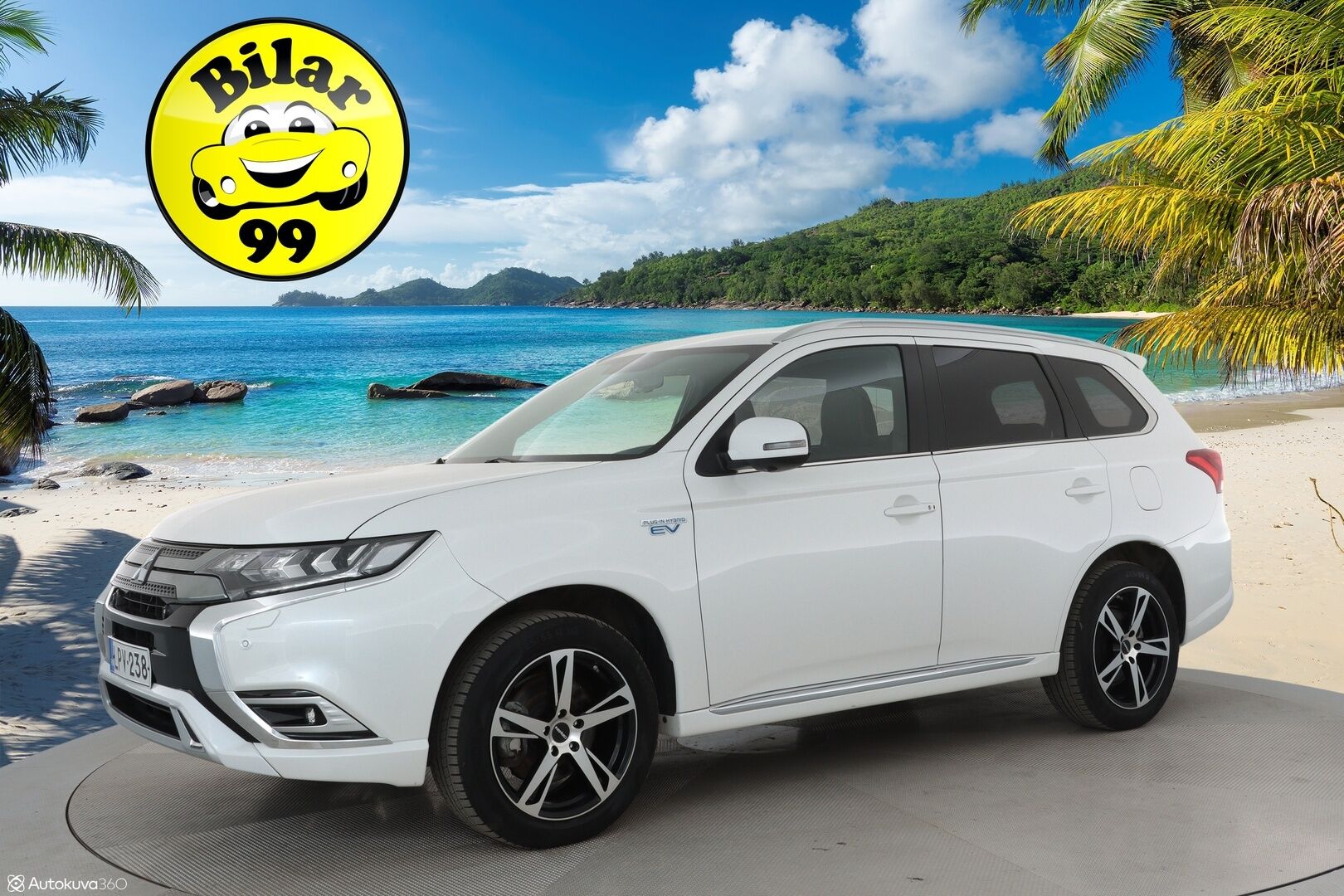 Mitsubishi Outlander PHEV 2019 PHEV Business X 4WD **Merkkihuollettu / Koukku / LED / BLIS / 360 Kamera / Keyless / Nahkasisusta / Kahdet renkaat**