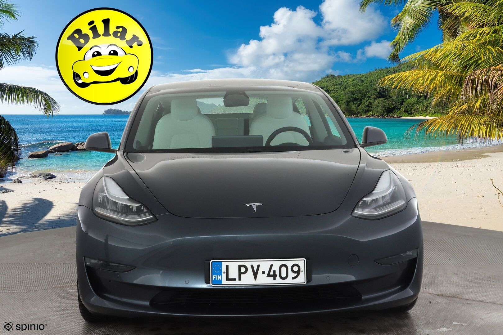 Tesla Model 3 2021 Long Range - | ACC | ILP | Koukku | Valkoiset nahat | Lasikatto | Premium Audio | Matrix-LED | Sähkönahat | Muistipenkki | P.kamera | 2x renkaat aluin | 