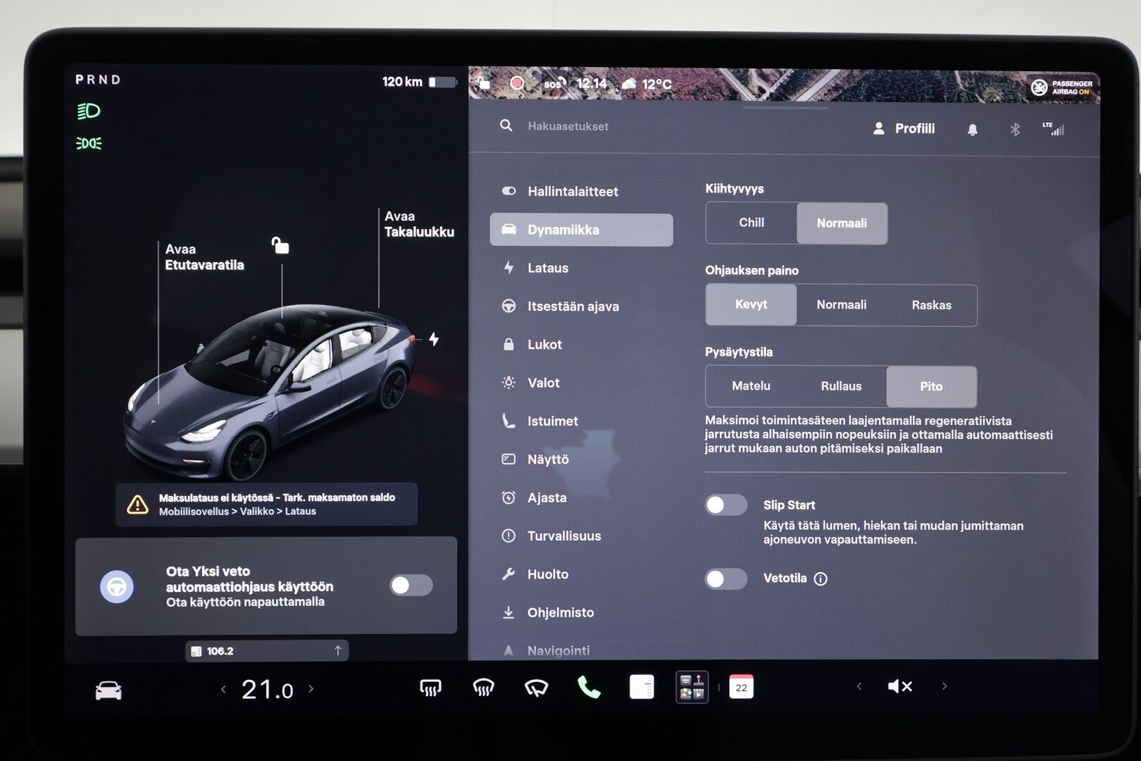 Tesla Model 3 2021 Long Range - | ACC | ILP | Koukku | Valkoiset nahat | Lasikatto | Premium Audio | Matrix-LED | Sähkönahat | Muistipenkki | P.kamera | 2x renkaat aluin | 