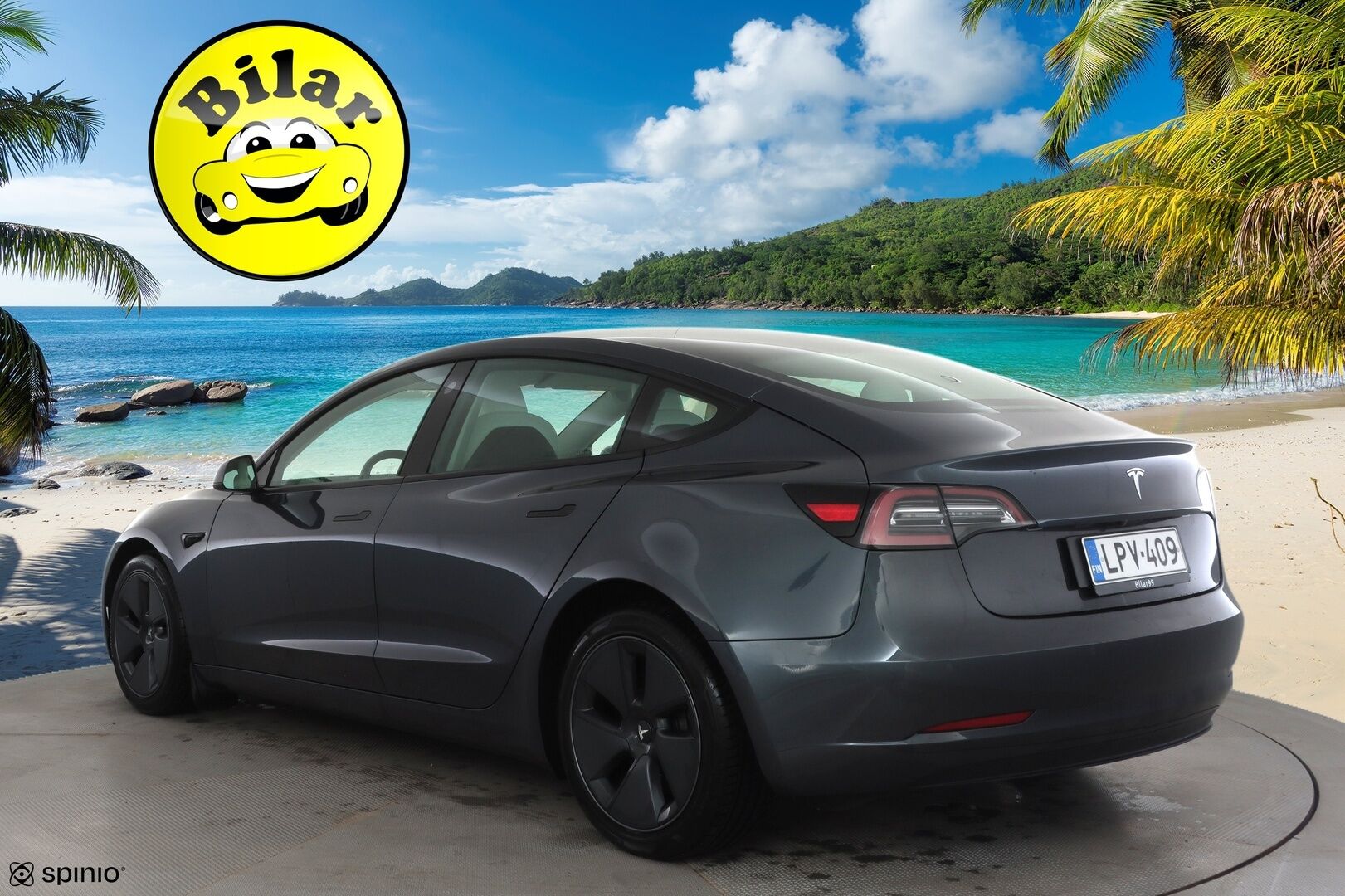 Tesla Model 3 2021 Long Range - | ACC | ILP | Koukku | Valkoiset nahat | Lasikatto | Premium Audio | Matrix-LED | Sähkönahat | Muistipenkki | P.kamera | 2x renkaat aluin | 