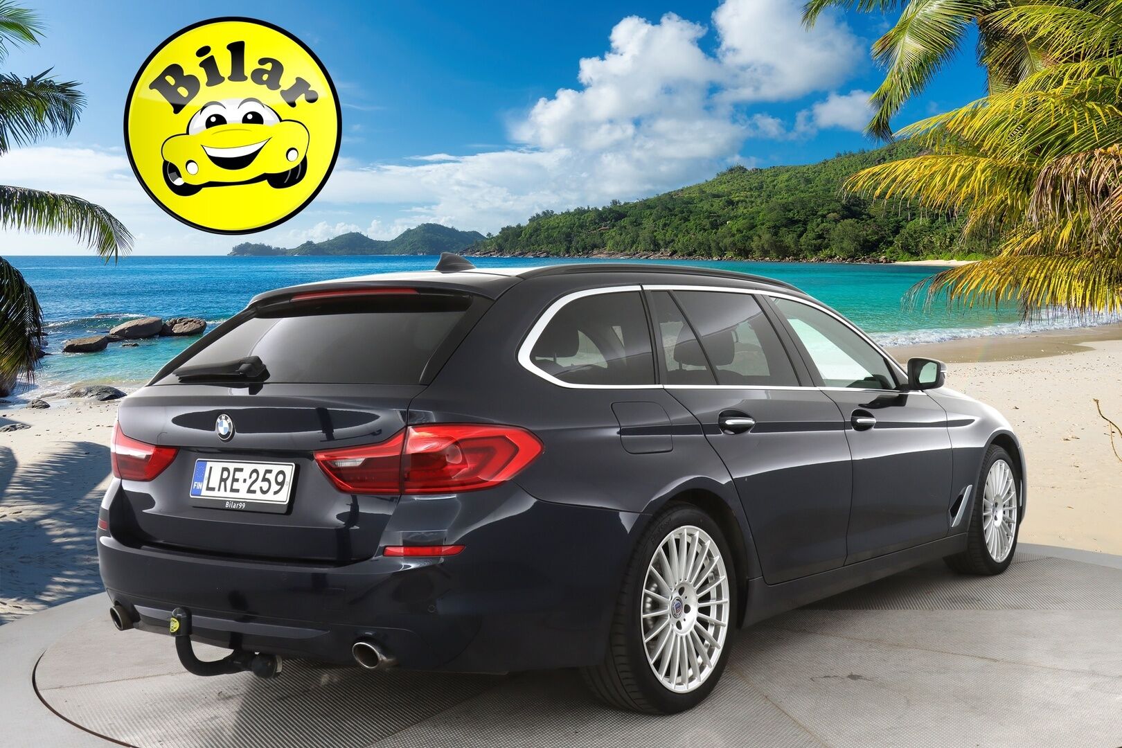BMW 530 2018 G31 Touring 530d A xDrive Business - | Webasto | HUD | BLIS | Vetokoukku | Vakkari | Prof. Navi | Sähkönahat | HiFi | Adapt.LED | P. Tutkat | 2x Renkaat & Vanteet | - KORKO VAIN 3,99 %