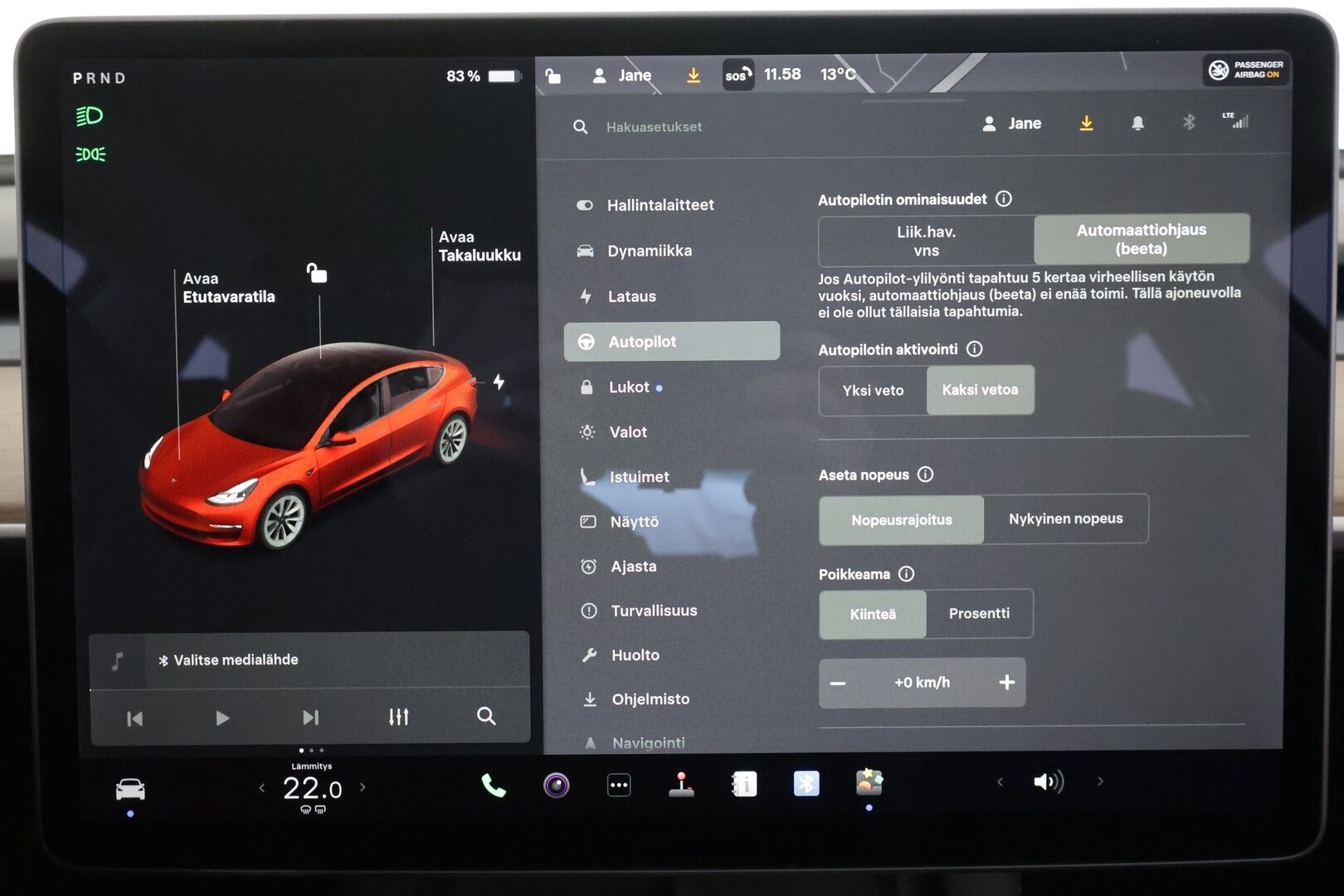Tesla Model 3 2021 Long Range * Lasikatto / ILP / Matrix LED / P.kamera / Premium Audio / Nahat *