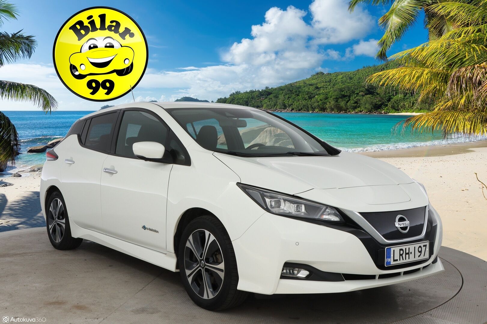 Nissan Leaf 2018 N-Connecta 40 kWh - Lämpöpumppu / Adapt.Vakkari / 360-Kamera / BLIS / Ratinlämmitin / Keyless / Juuri saapunut Tampereelle!