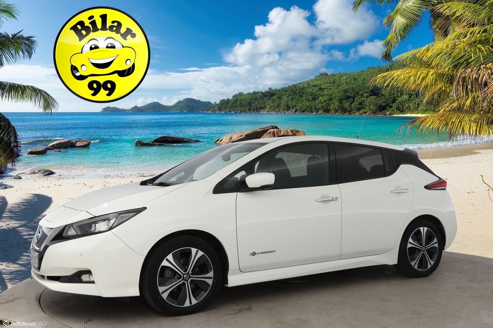 Nissan Leaf 2018 N-Connecta 40 kWh - Lämpöpumppu / Adapt.Vakkari / 360-Kamera / BLIS / Ratinlämmitin / Keyless / Juuri saapunut Tampereelle!