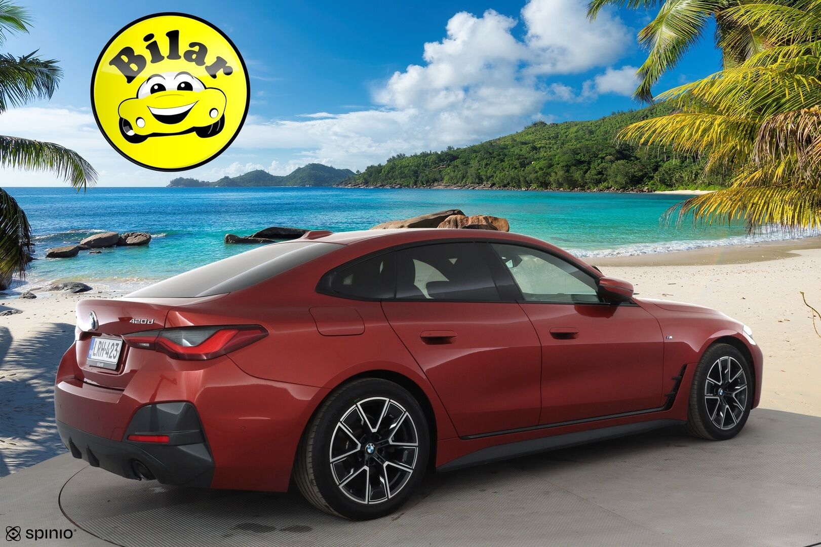 BMW 420 2022 G26 Gran Coupé 420d A xDrive Business M Sport MHEV * Webasto / Laser Light / Muistipenkki / Koukku / Comfort Access * - Suomi-auto / Kahdet renkaat aluvanteilla / Merkkihuollettu