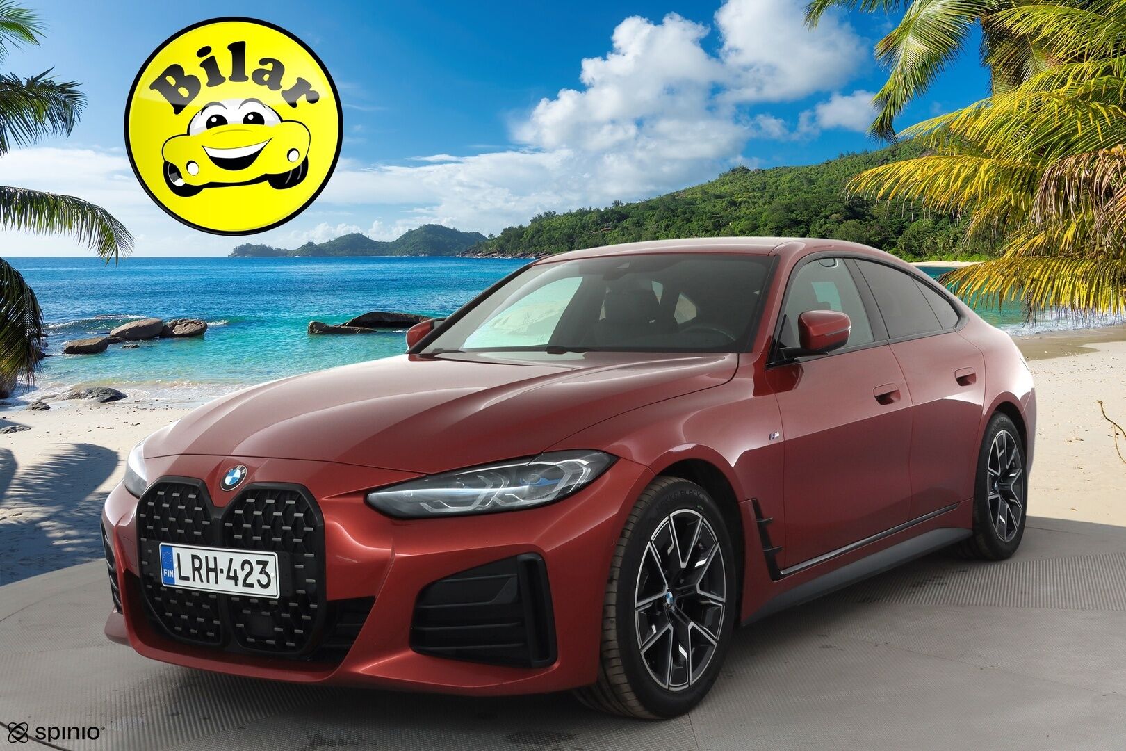 BMW 420 2022 G26 Gran Coupé 420d A xDrive Business M Sport MHEV * Webasto / Laser Light / Muistipenkki / Koukku / Comfort Access * - Suomi-auto / Kahdet renkaat aluvanteilla / Merkkihuollettu