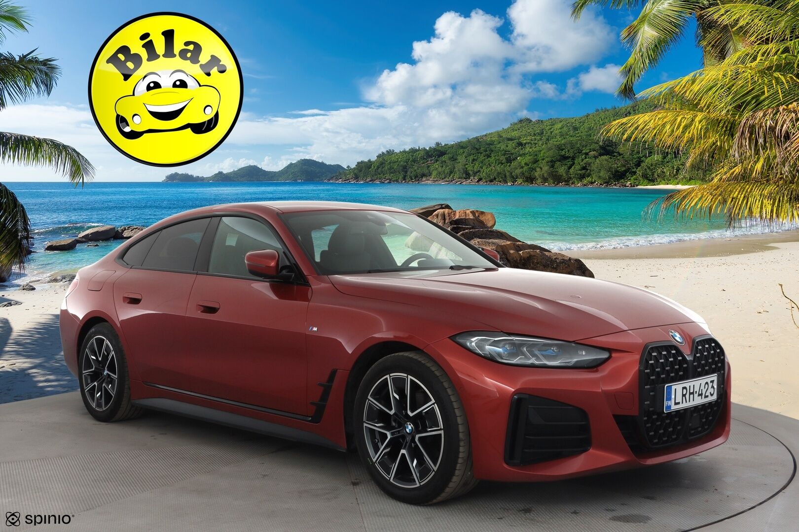 BMW 420 2022 G26 Gran Coupé 420d A xDrive Business M Sport MHEV * Webasto / Laser Light / Muistipenkki / Koukku / Comfort Access * - Suomi-auto / Kahdet renkaat aluvanteilla / Merkkihuollettu