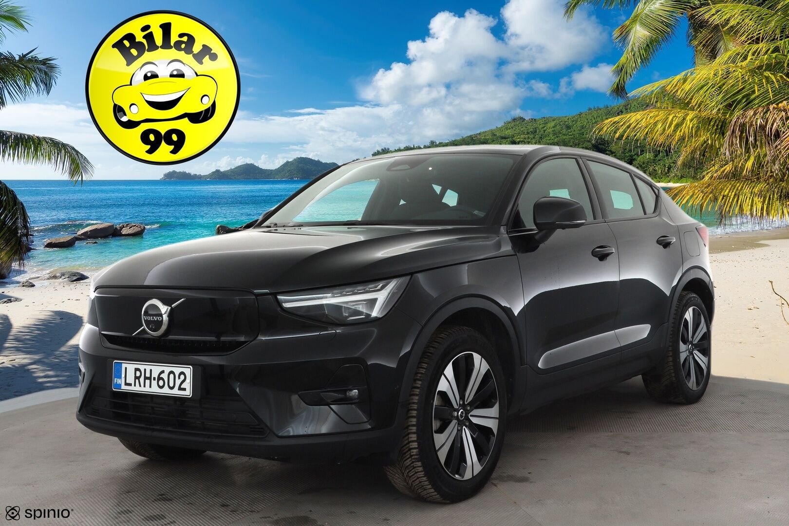 Volvo C40 2022 Recharge Twin Launch Edition aut * ACC / ILP / H&K / Lasikatto / Muistipenkki / Pixel LED / Koukku / 360° / BLIS / Navi / Keyless * - 1.Om Suomi-auto / Kahdet renkaat aluvanteilla / Huippuvarusteet - HULLUT AVAJAISHULINAT KORKOTARJOUS 3,29 %