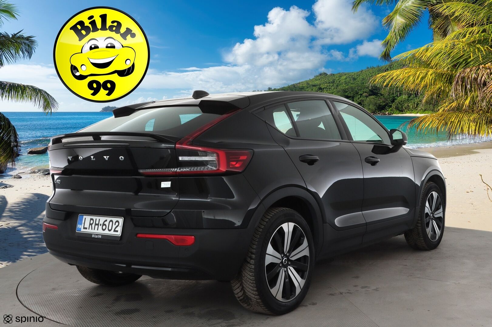 Volvo C40 2022 Recharge Twin Launch Edition aut * ACC / ILP / H&K / Lasikatto / Muistipenkki / Pixel LED / Koukku / 360° / BLIS / Navi / Keyless * - 1.Om Suomi-auto / Kahdet renkaat aluvanteilla / Huippuvarusteet - HULLUT AVAJAISHULINAT KORKOTARJOUS 3,29 %