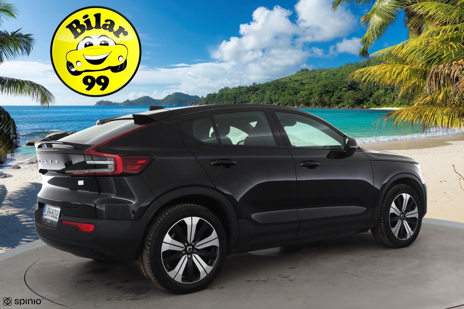 Volvo C40 2022 Recharge Twin Launch Edition aut * ACC / ILP / H&K / Lasikatto / Muistipenkki / Pixel LED / Koukku / 360° / BLIS / Navi / Keyless * - 1.Om Suomi-auto / Kahdet renkaat aluvanteilla / Huippuvarusteet - HULLUT AVAJAISHULINAT KORKOTARJOUS 3,29 %