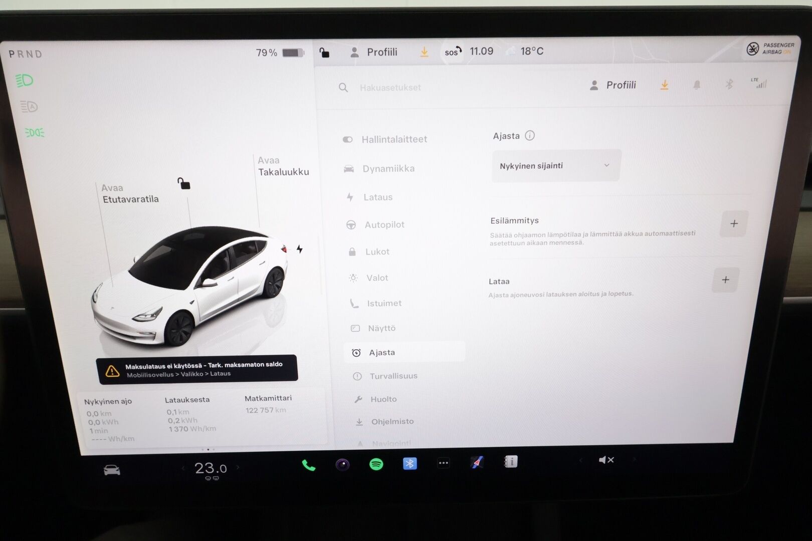 Tesla Model 3 2022 Long Range Dual Motor AWD **Lasikatto / Premium Audio / Lämpöpumppu / LED**