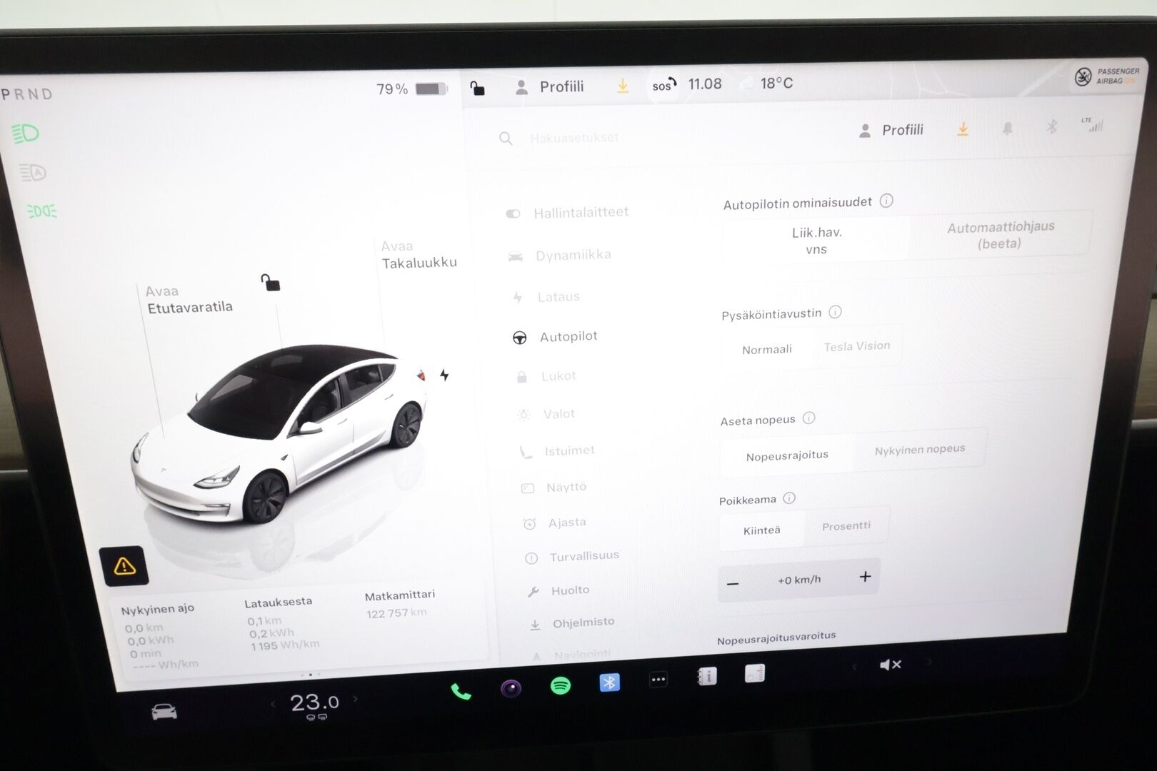 Tesla Model 3 2022 Long Range Dual Motor AWD **Lasikatto / Premium Audio / Lämpöpumppu / LED**