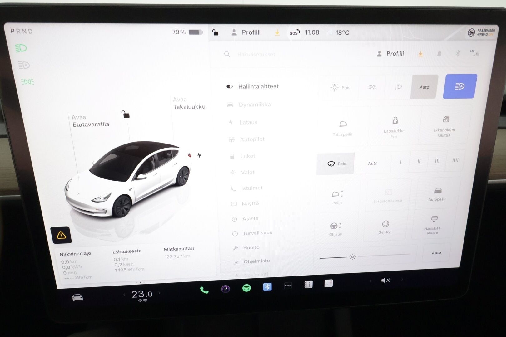 Tesla Model 3 2022 Long Range Dual Motor AWD **Lasikatto / Premium Audio / Lämpöpumppu / LED**